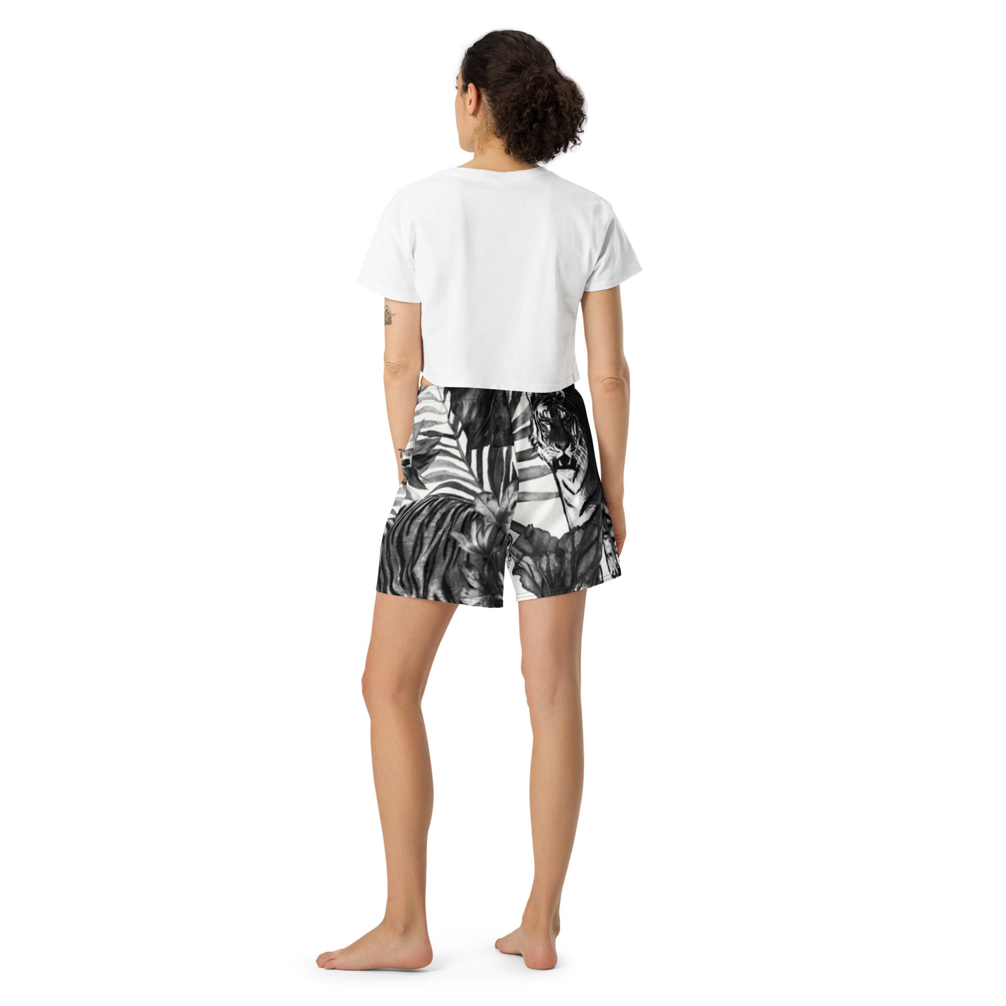 Lange Sport-Shorts Unisex – Recycelt, UPF50+, Allover-Druck | Melivero Melivero