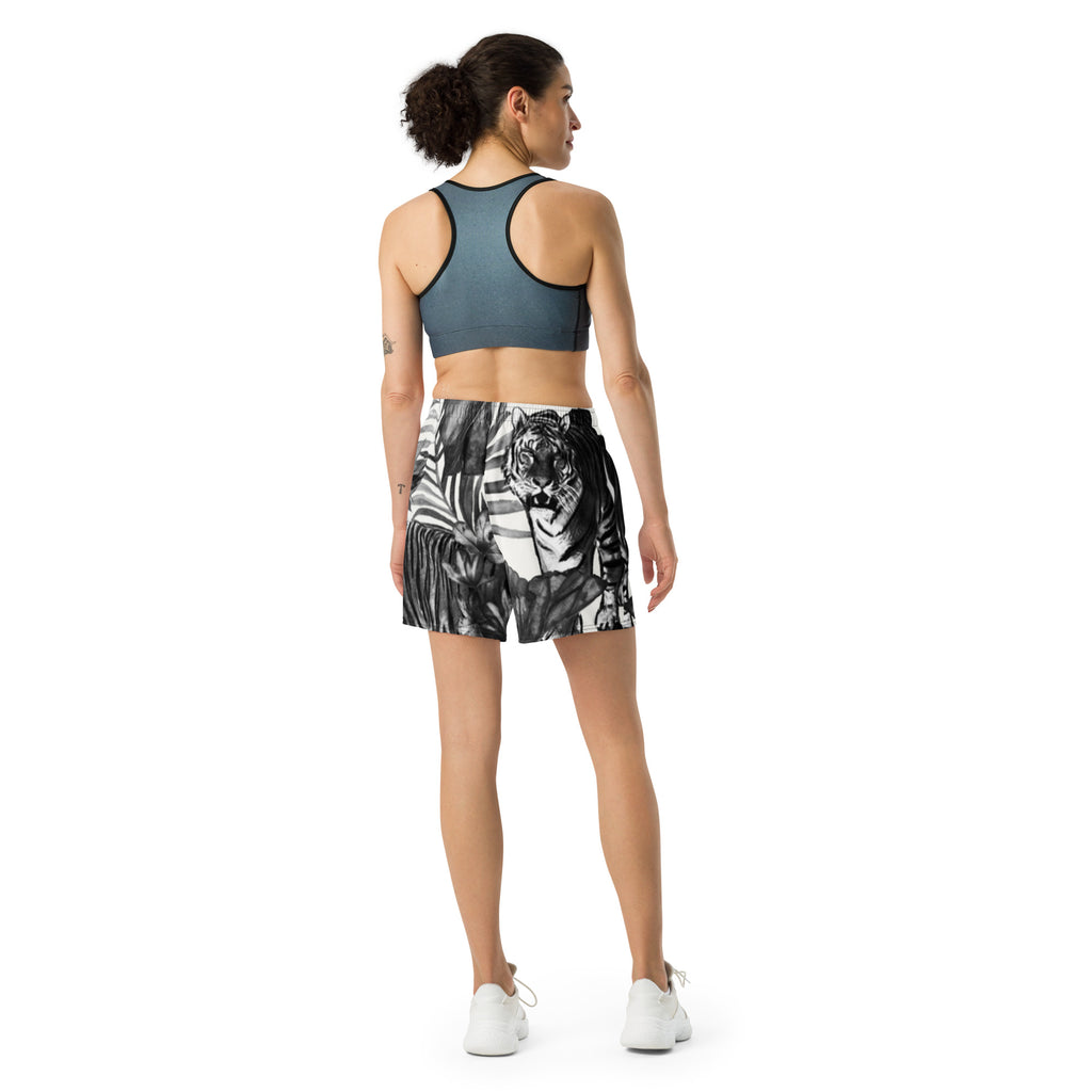 Lange Sport-Shorts Unisex – Recycelt, UPF50+, Allover-Druck | Melivero Melivero