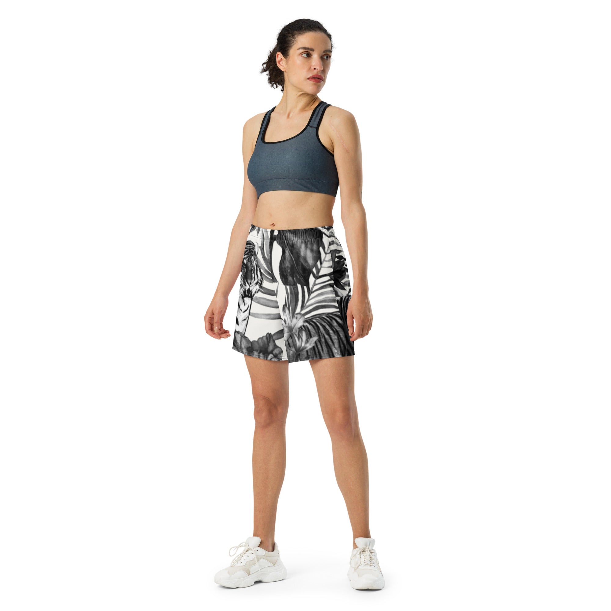 Lange Sport-Shorts Unisex – Recycelt, UPF50+, Allover-Druck | Melivero Melivero