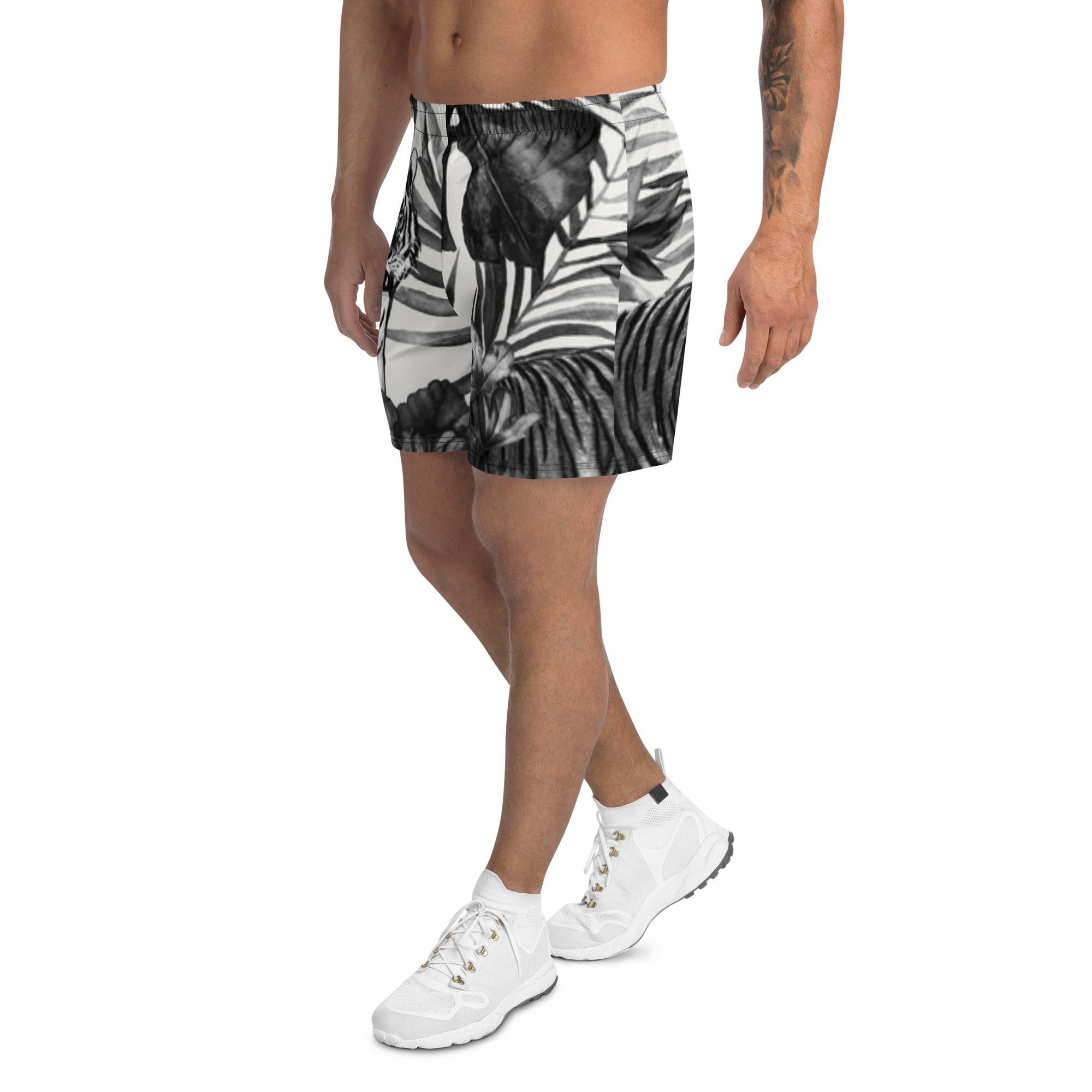 Lange Sport-Shorts Unisex – Recycelt, UPF50+, Allover-Druck | Melivero Melivero