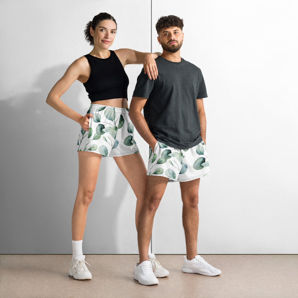 Unisex Sport-Shorts Allover-Druck – Recycelt, UPF50+, Schnelltrocknend | Melivero 3XL Melivero