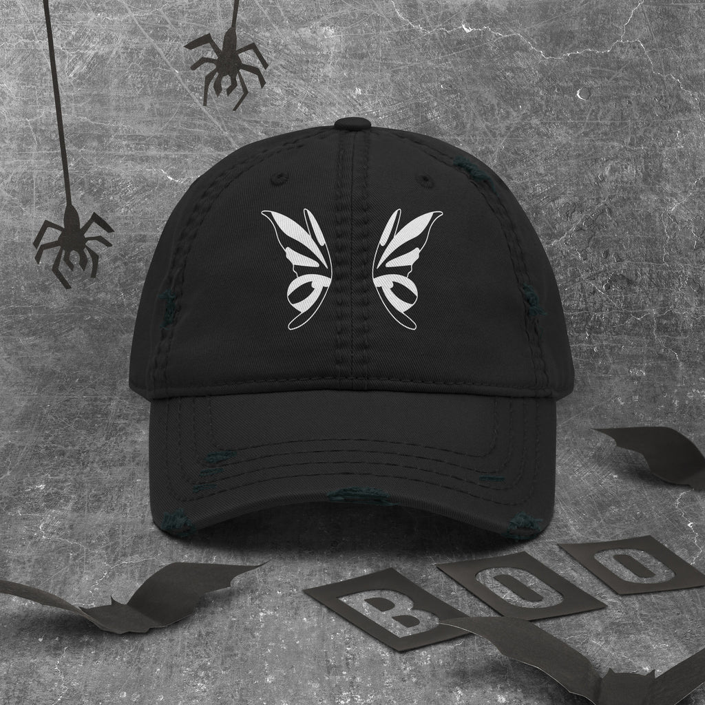 Dad Hat im Used-Look | Distressed Cap Unisex Schwarz Melivero