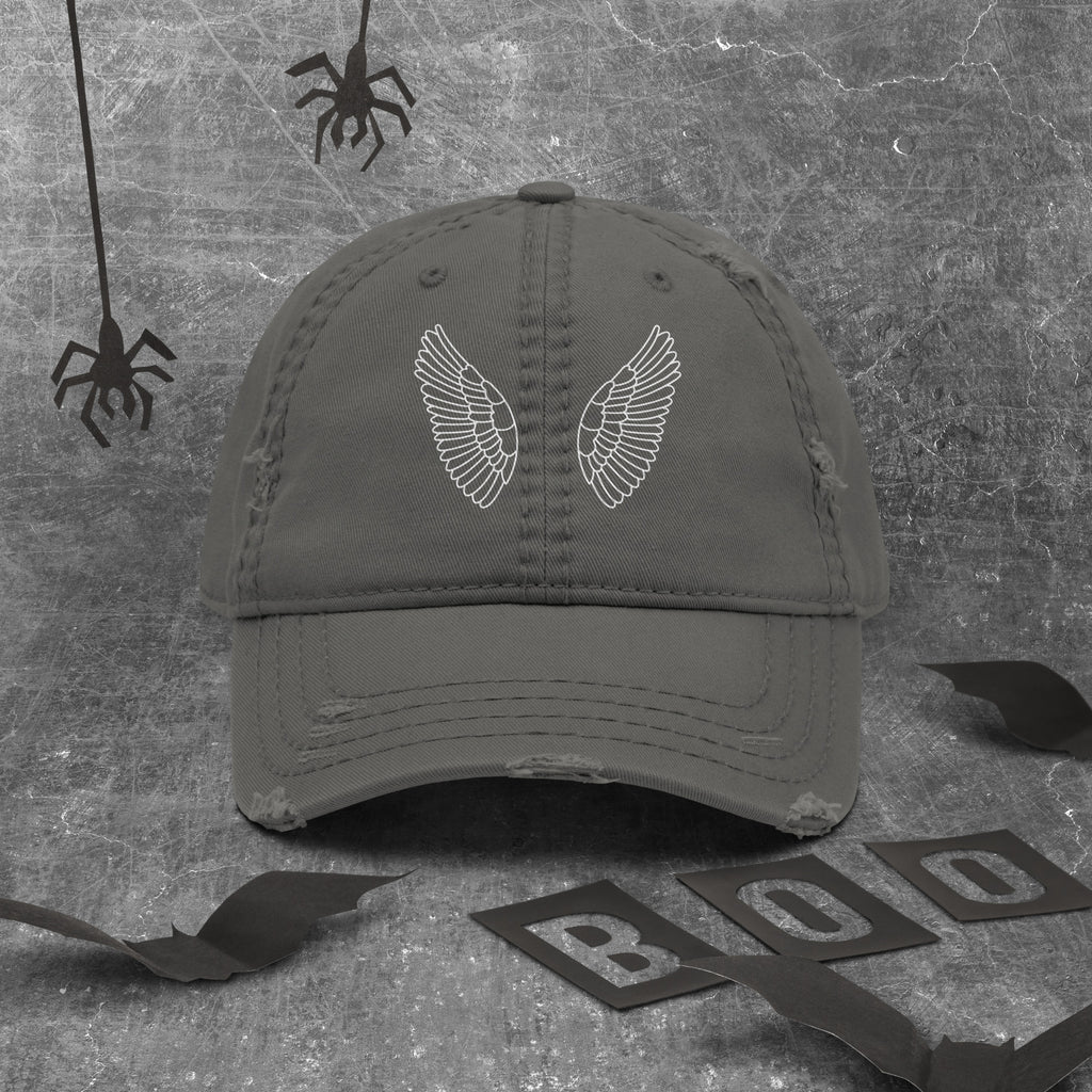 Dad Hat im Used-Look Premium | Distressed Cap Unisex Charcoal Grey Melivero
