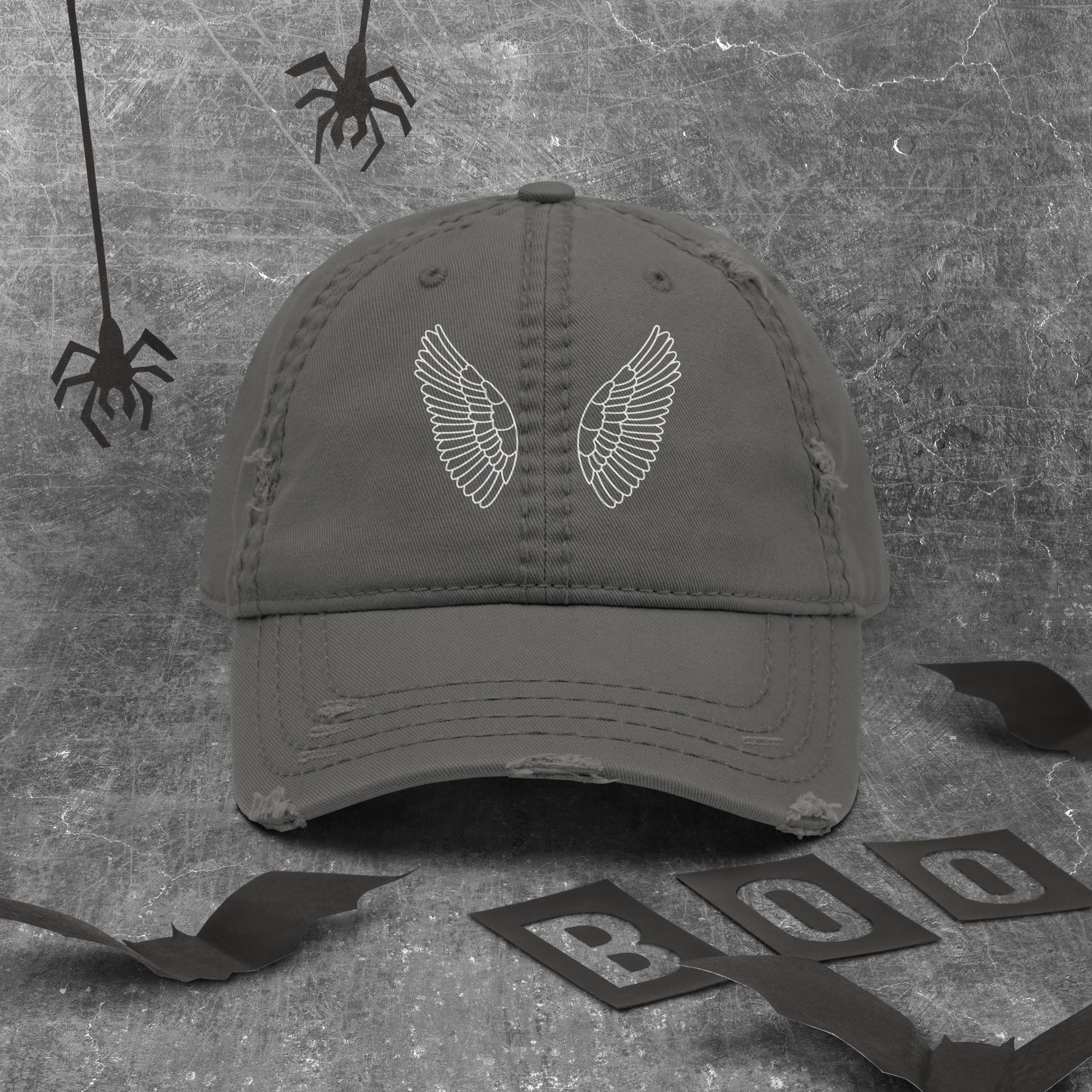 Dad Hat im Used-Look Premium | Distressed Cap Unisex Charcoal Grey Melivero