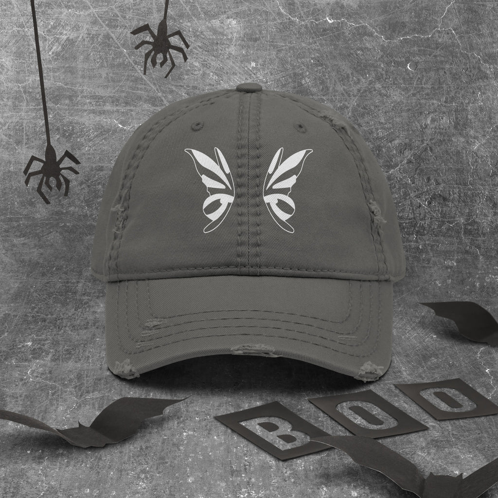 Dad Hat im Used-Look | Distressed Cap Unisex Charcoal Grey Melivero