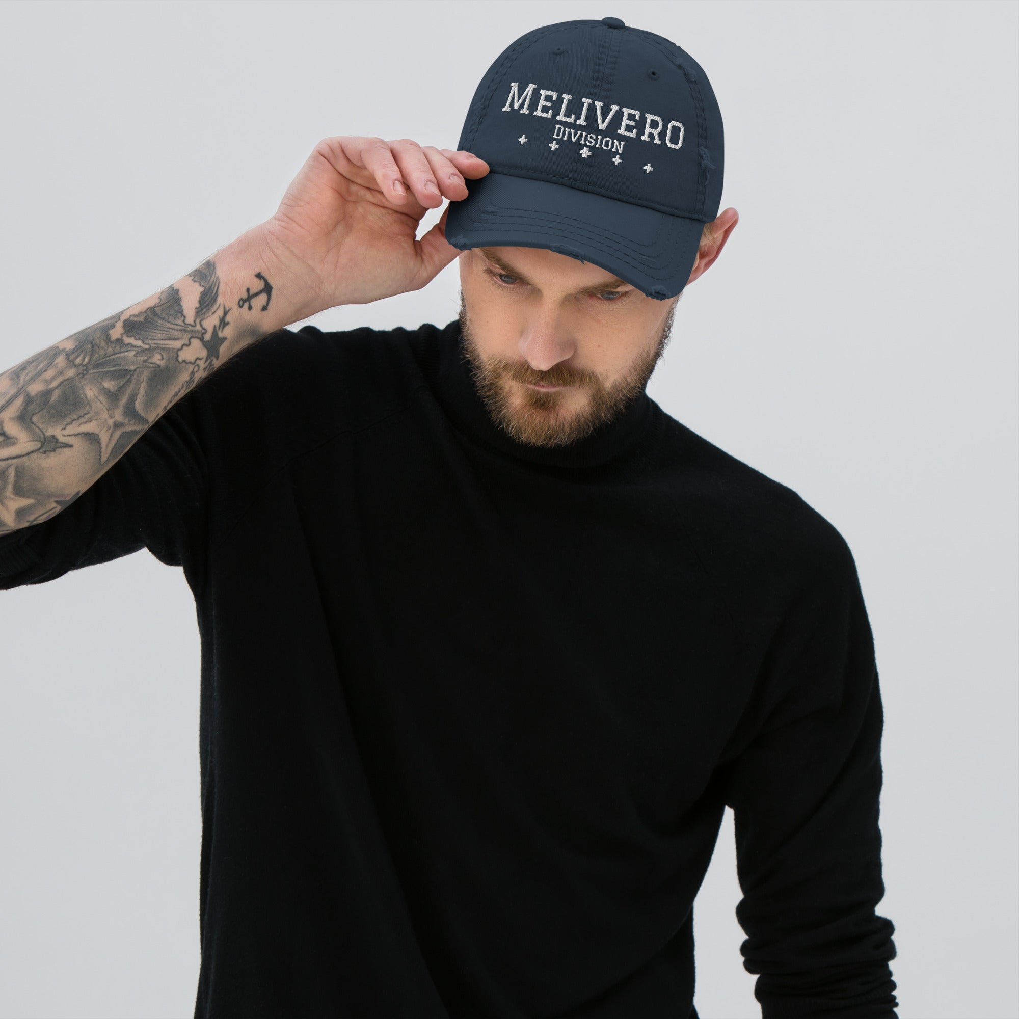 Premium Dad Hat im Used-Look – Distressed Baseball Cap aus Baumwolle | Melivero Melivero