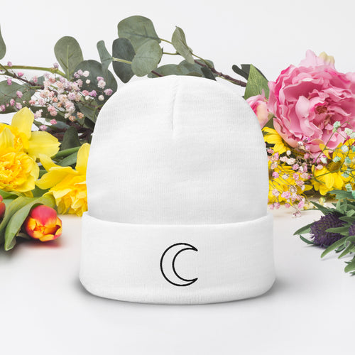 Bestickte Beanie Mütze Unisex – Weich, Warm & Stilvoll | Melivero Weiß Melivero