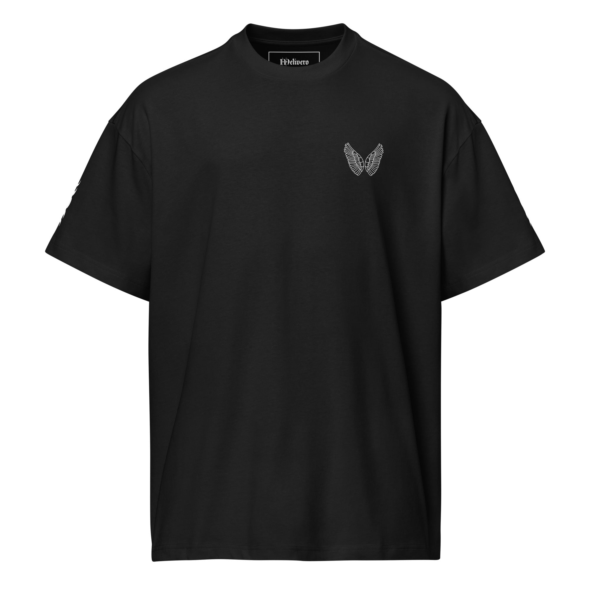 Melivero Premium Boxy T-Shirt Herren – Oversized Fit | Schwarz Navy Vintage S–2XL Schwarz Melivero