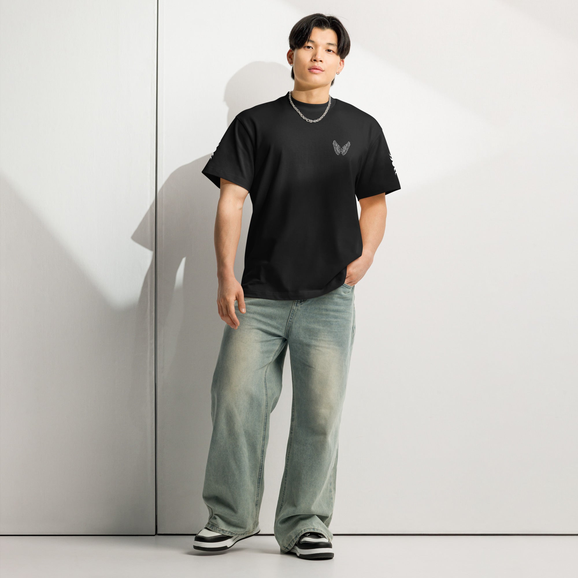 Melivero Premium Boxy T-Shirt Herren – Oversized Fit | Schwarz Navy Vintage S–2XL Melivero