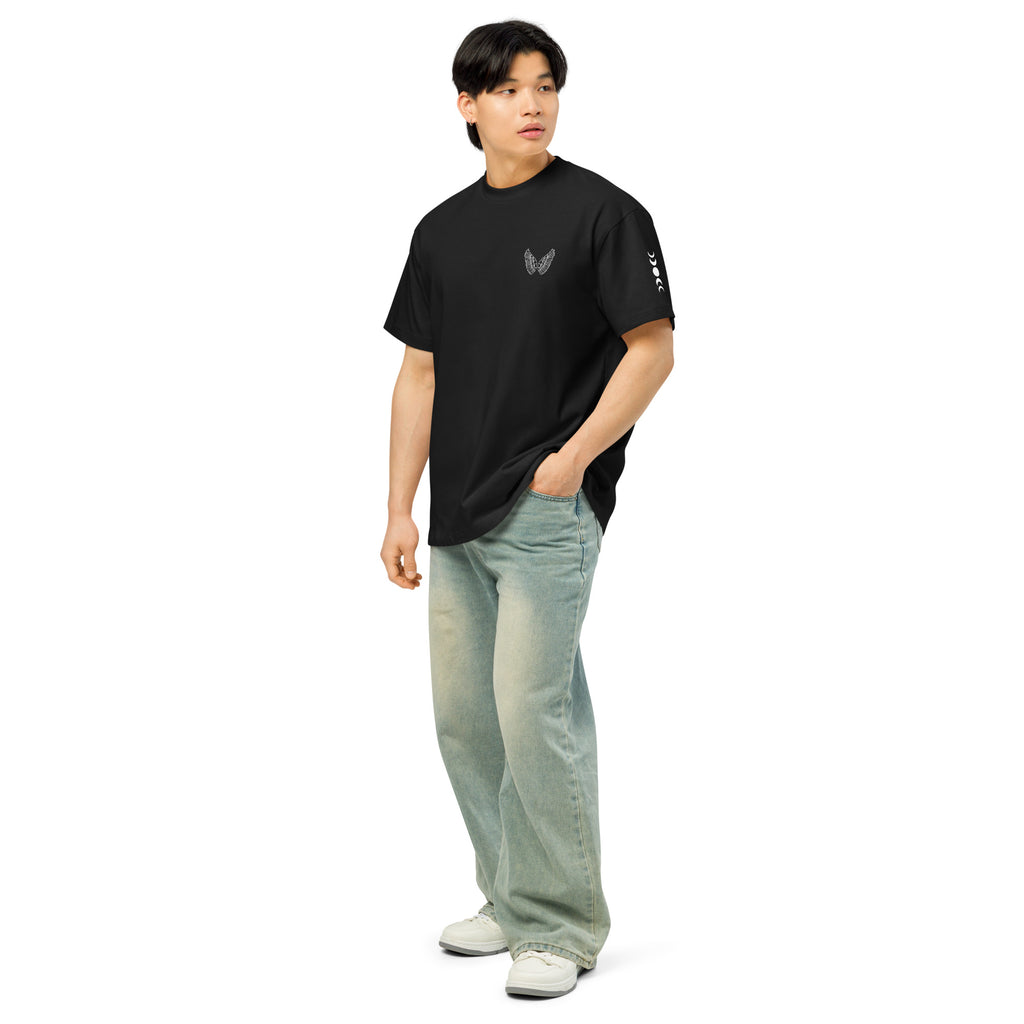 Melivero Premium Boxy T-Shirt Herren – Oversized Fit | Schwarz Navy Vintage S–2XL Melivero