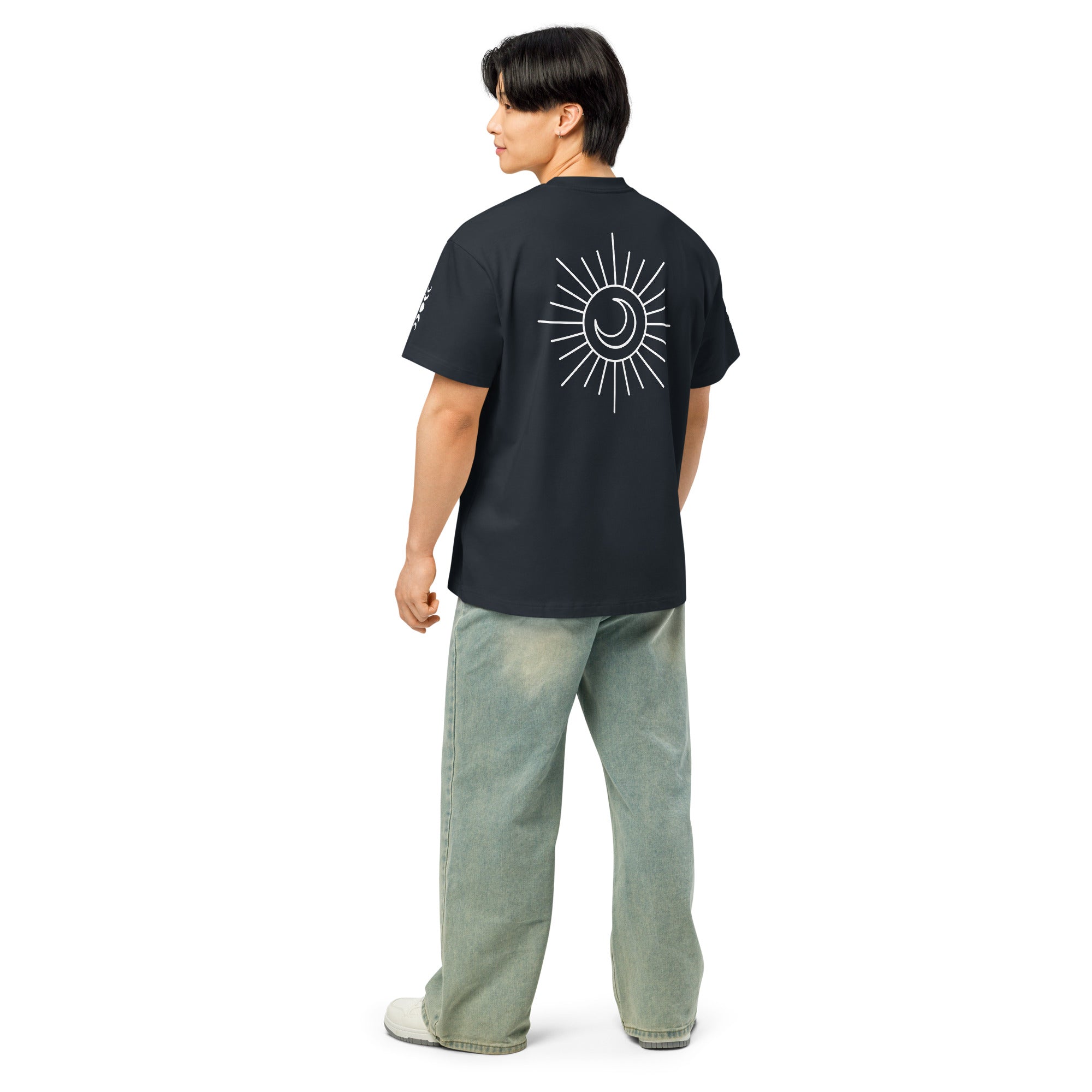 Melivero Premium Boxy T-Shirt Herren – Oversized Fit | Schwarz Navy Vintage S–2XL Melivero