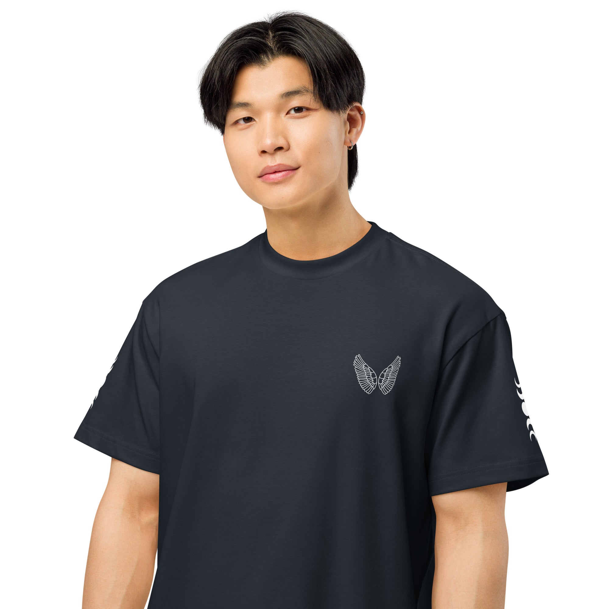 Melivero Premium Boxy T-Shirt Herren – Oversized Fit | Schwarz Navy Vintage S–2XL Melivero