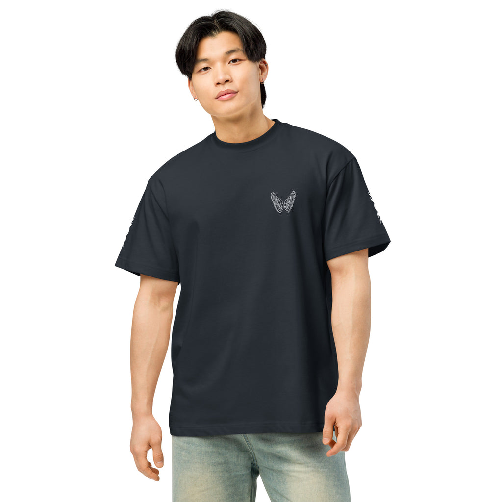 Melivero Premium Boxy T-Shirt Herren – Oversized Fit | Schwarz Navy Vintage S–2XL Melivero