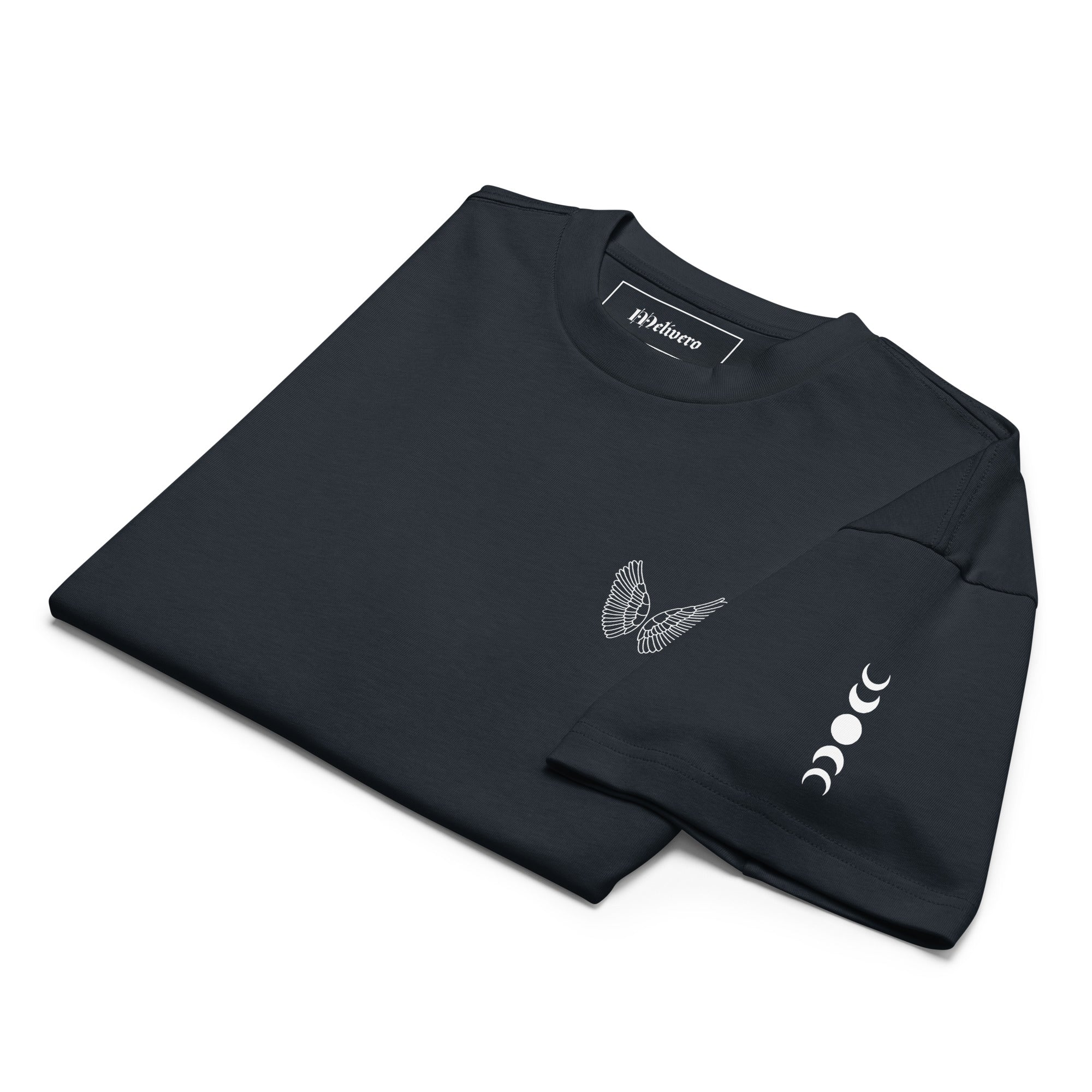 Melivero Premium Boxy T-Shirt Herren – Oversized Fit | Schwarz Navy Vintage S–2XL Melivero