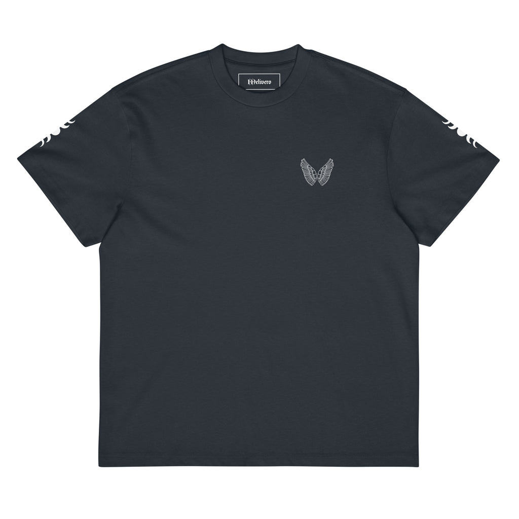 Melivero Premium Boxy T-Shirt Herren – Oversized Fit | Schwarz Navy Vintage S–2XL Melivero