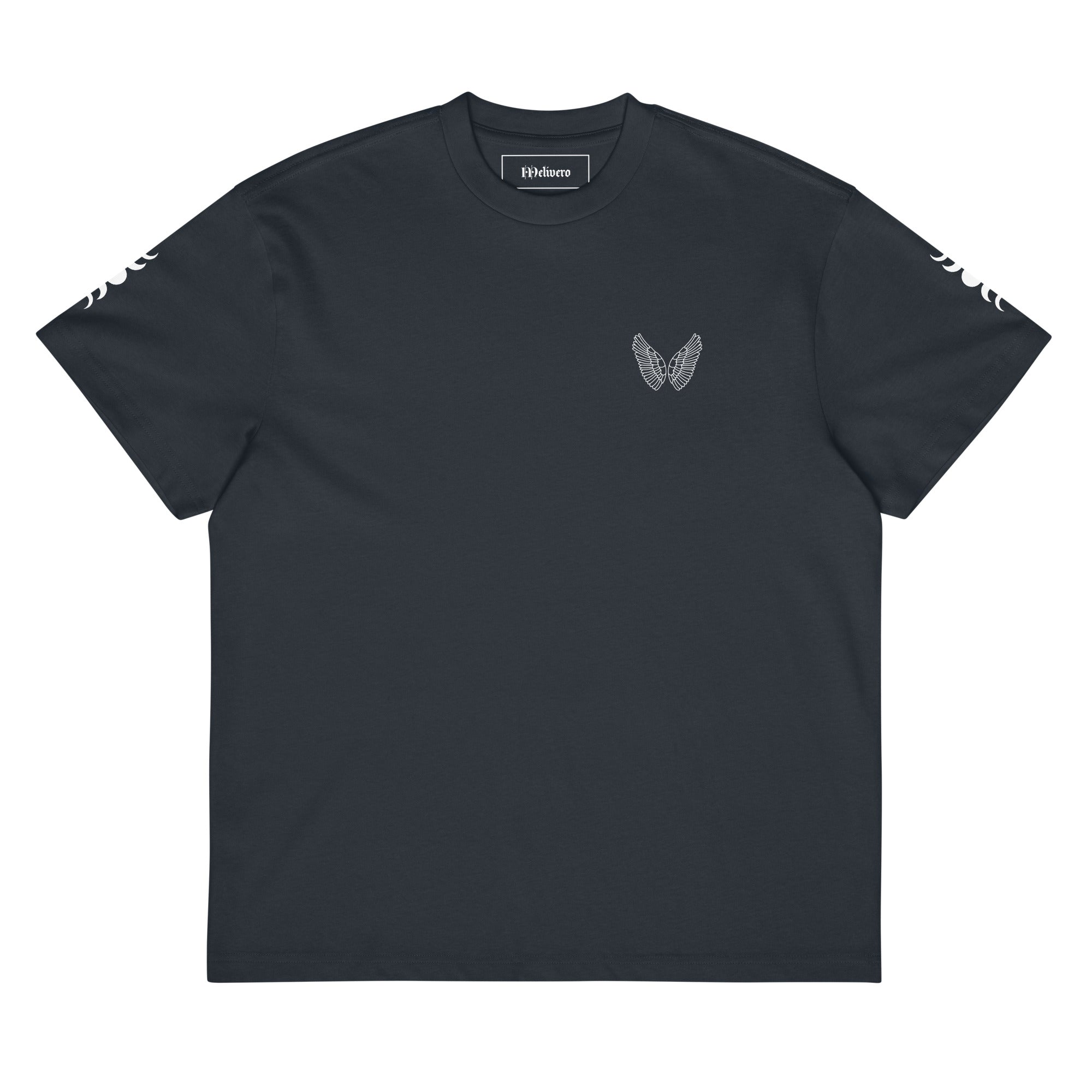 Melivero Premium Boxy T-Shirt Herren – Oversized Fit | Schwarz Navy Vintage S–2XL Melivero