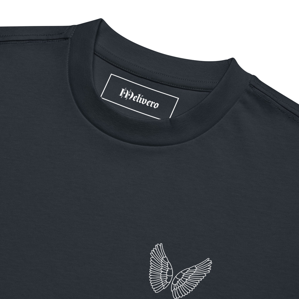 Melivero Premium Boxy T-Shirt Herren – Oversized Fit | Schwarz Navy Vintage S–2XL Melivero
