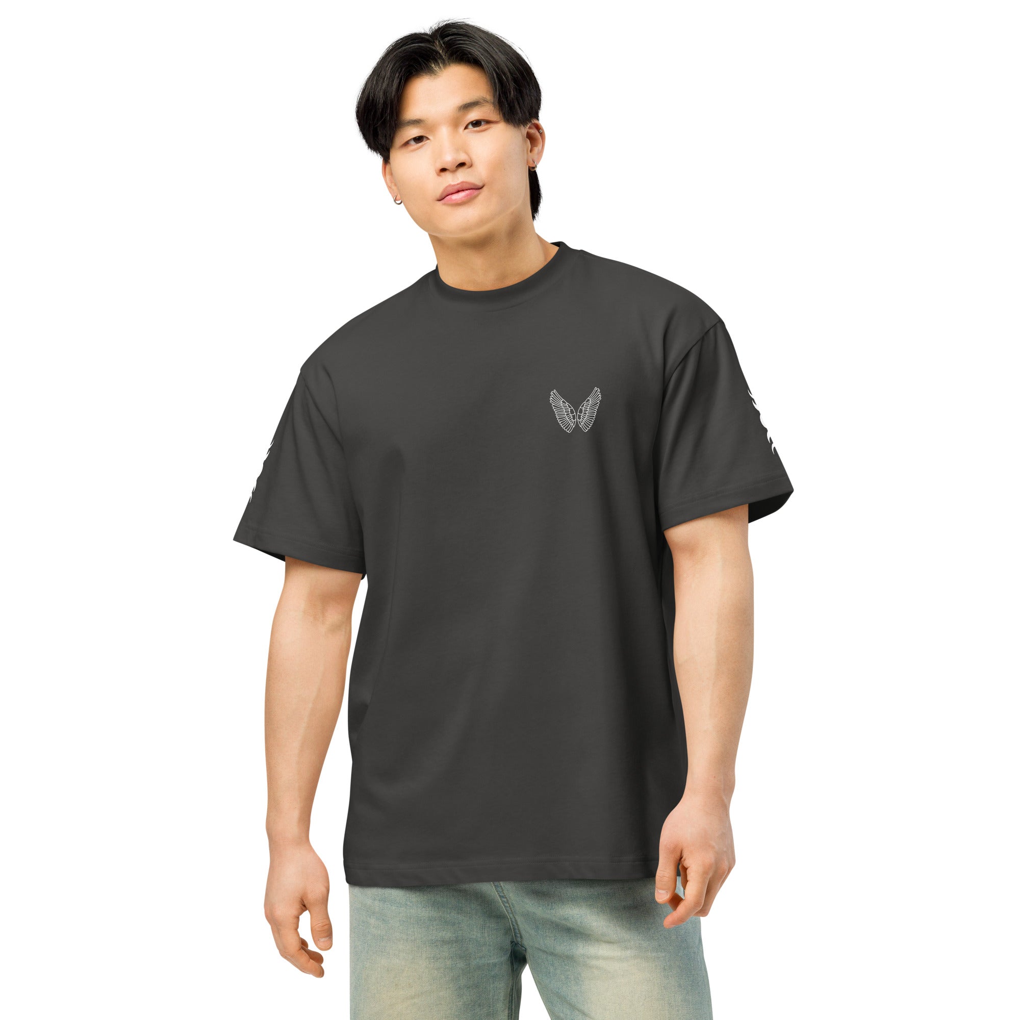 Melivero Premium Boxy T-Shirt Herren – Oversized Fit | Schwarz Navy Vintage S–2XL Melivero