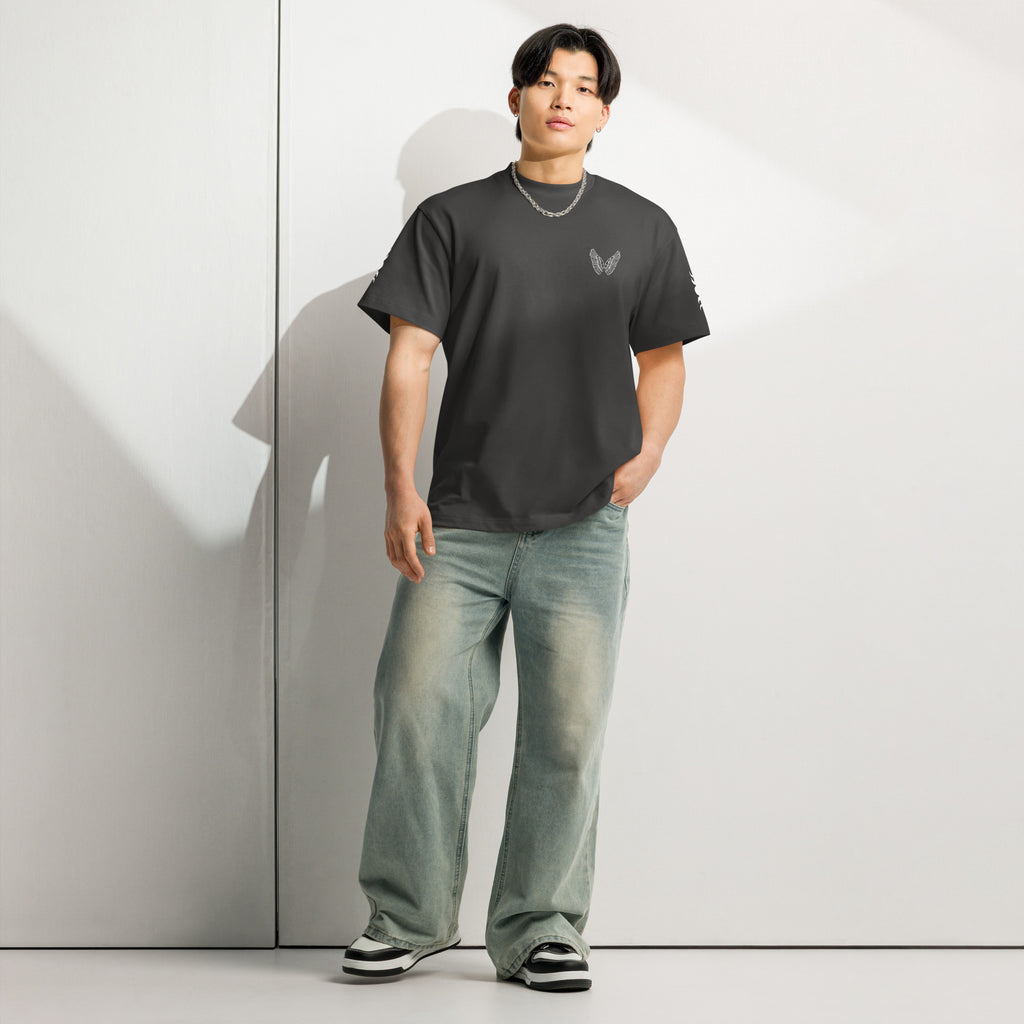 Melivero Premium Boxy T-Shirt Herren – Oversized Fit | Schwarz Navy Vintage S–2XL Melivero