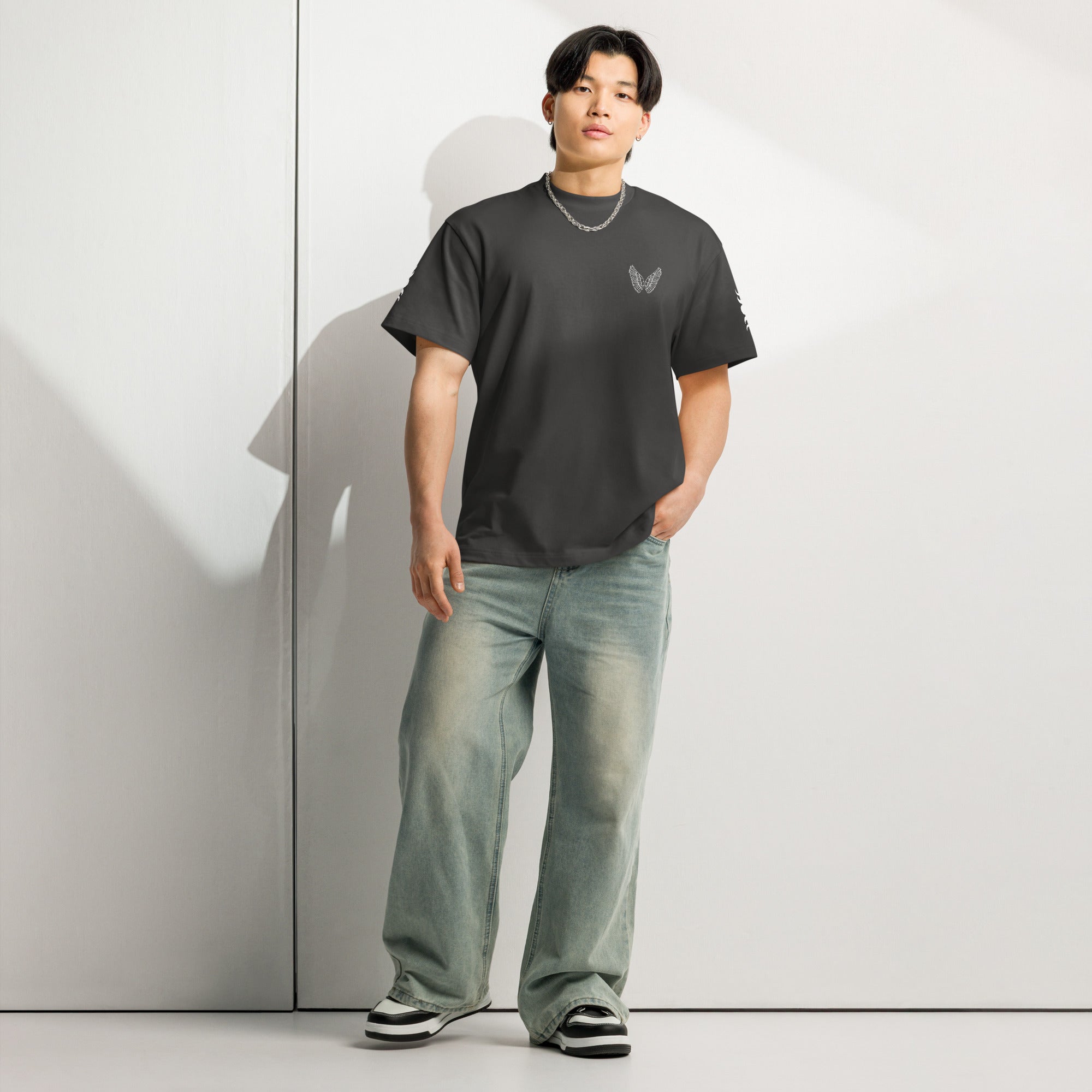 Melivero Premium Boxy T-Shirt Herren – Oversized Fit | Schwarz Navy Vintage S–2XL Melivero
