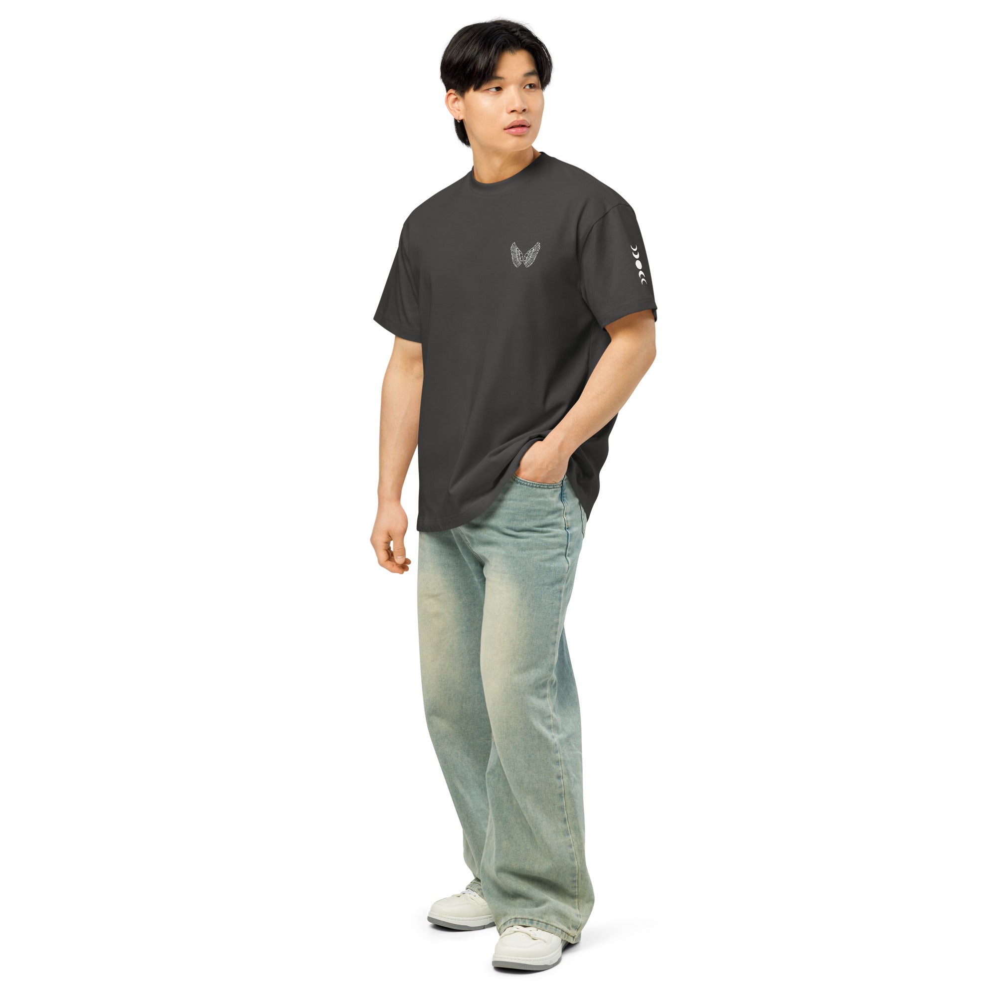 Melivero Premium Boxy T-Shirt Herren – Oversized Fit | Schwarz Navy Vintage S–2XL Melivero