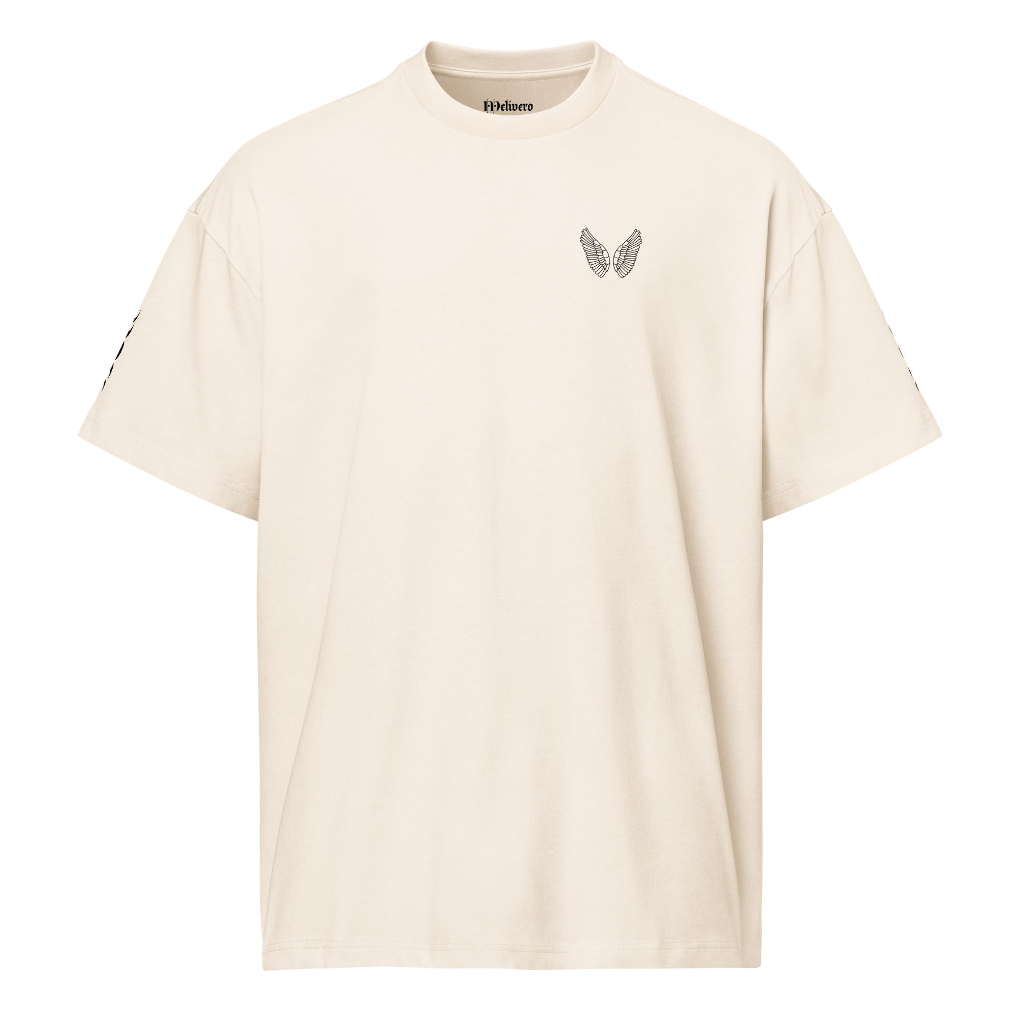Oversized Boxy T-Shirt Herren | 100% Baumwolle Streetwear Fit Vintage White Melivero