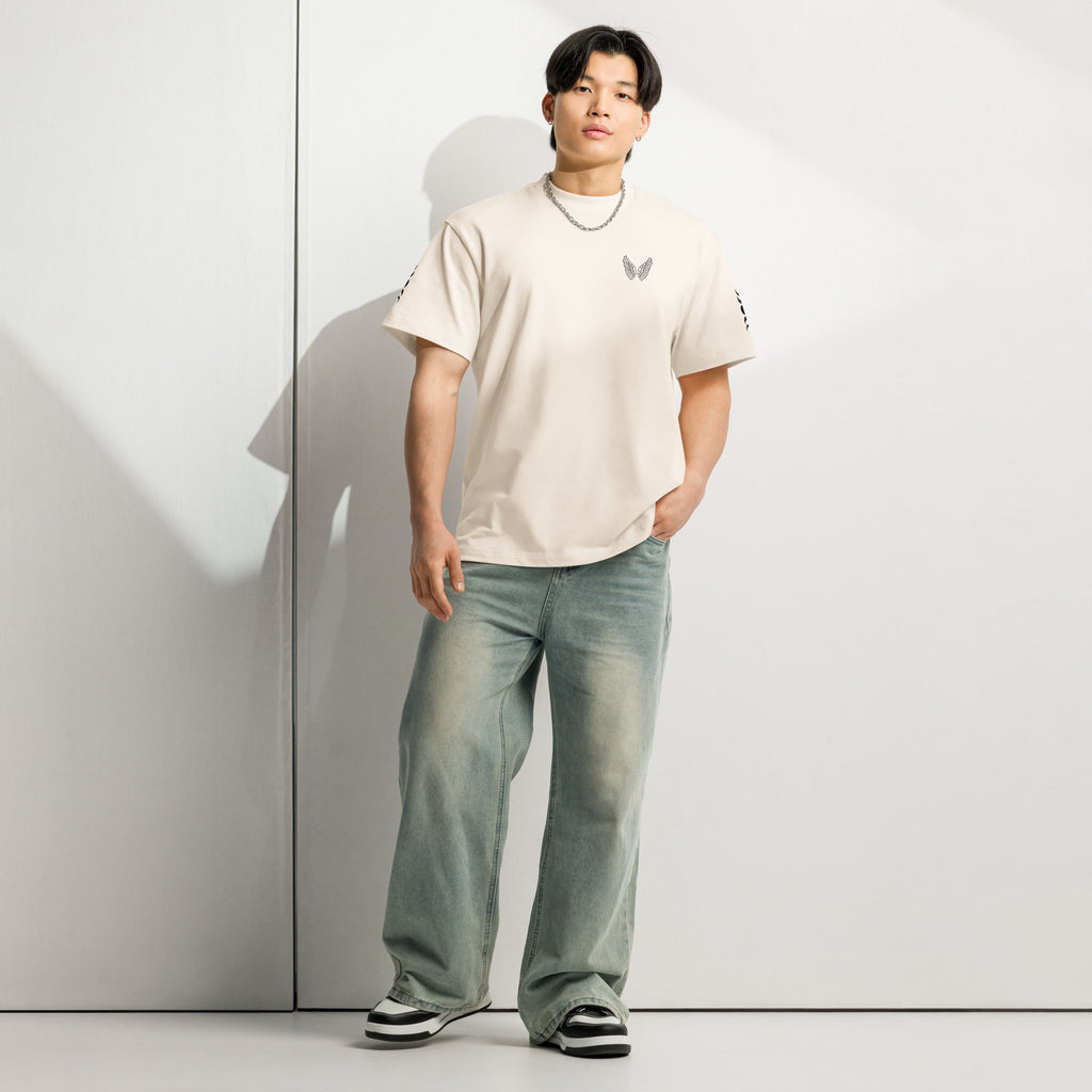 Oversized Boxy T-Shirt Herren | 100% Baumwolle Streetwear Fit Melivero