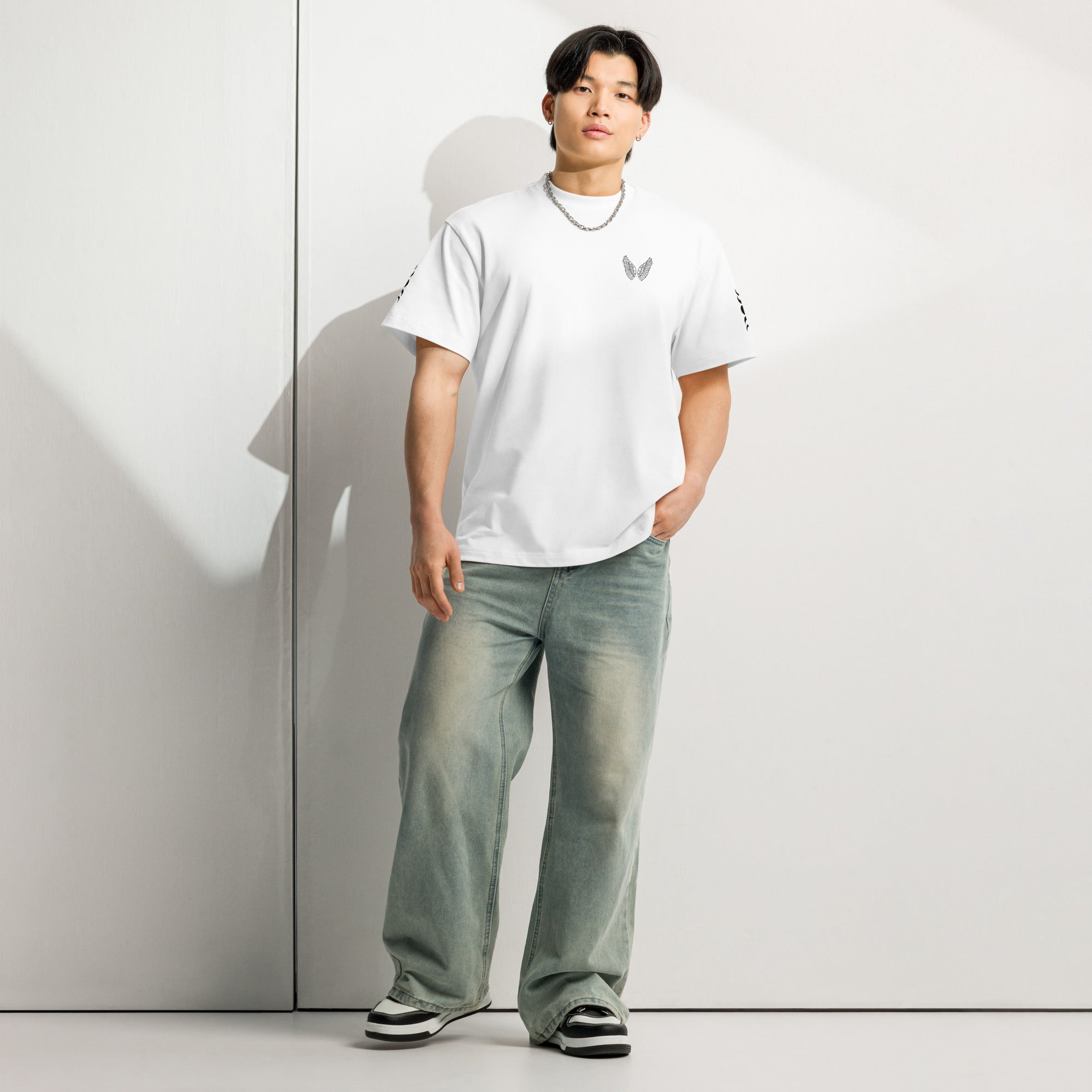Oversized Boxy T-Shirt Herren | 100% Baumwolle Streetwear Fit Melivero