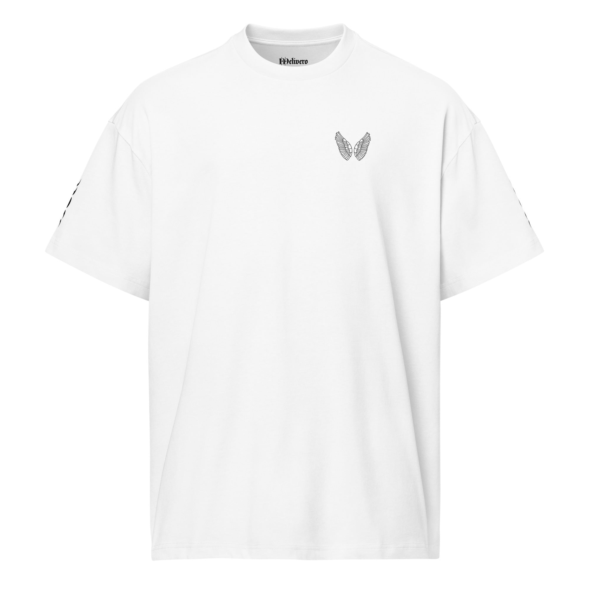 Oversized Boxy T-Shirt Herren | 100% Baumwolle Streetwear Fit Weiß Melivero