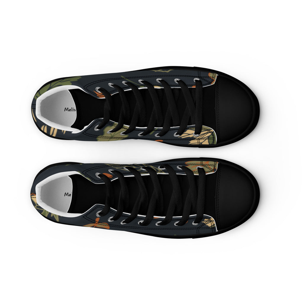 High-Top Canvas Sneaker Herren – Schwarz & Weiß | Melivero Melivero
