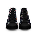 Melivero High-Top Sneaker Unisex – Canvas Leinenschuhe | Schwarz Weiß | EU 37,5–47,5 Schwarz Melivero