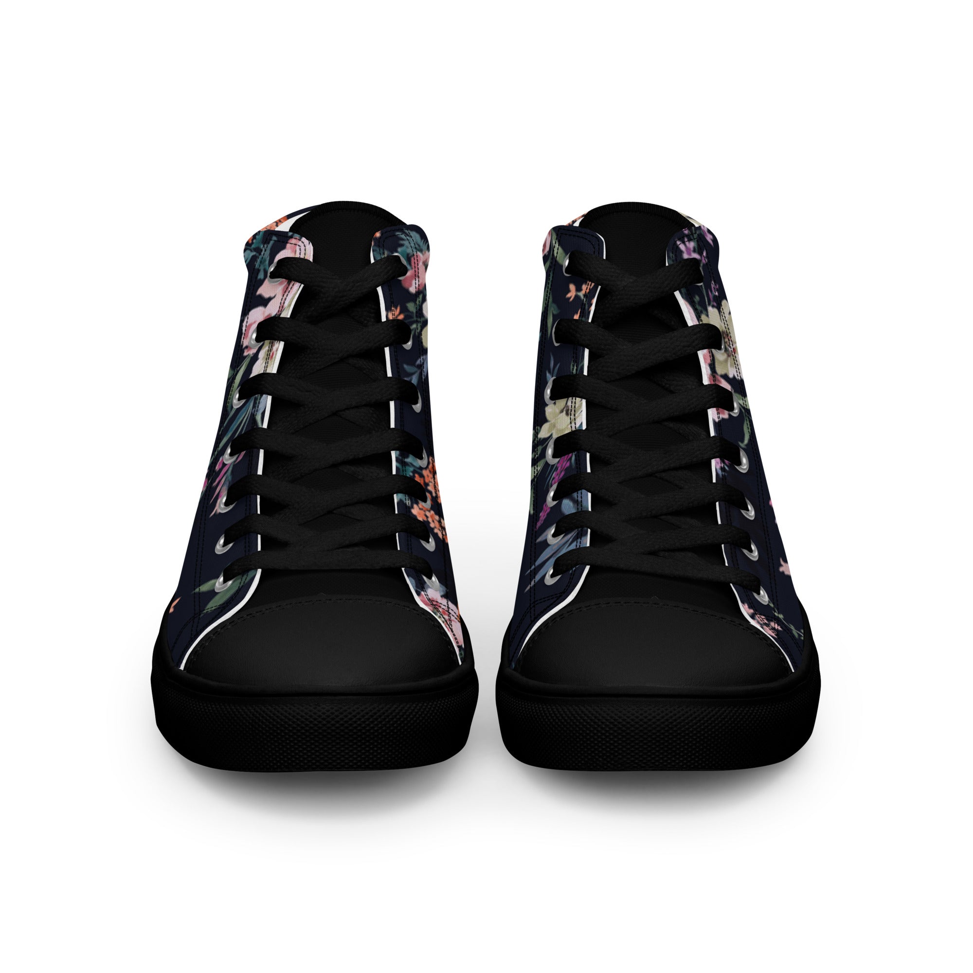 Melivero High-Top Sneaker Unisex – Canvas Leinenschuhe | Schwarz Weiß | EU 37,5–47,5 Schwarz Melivero