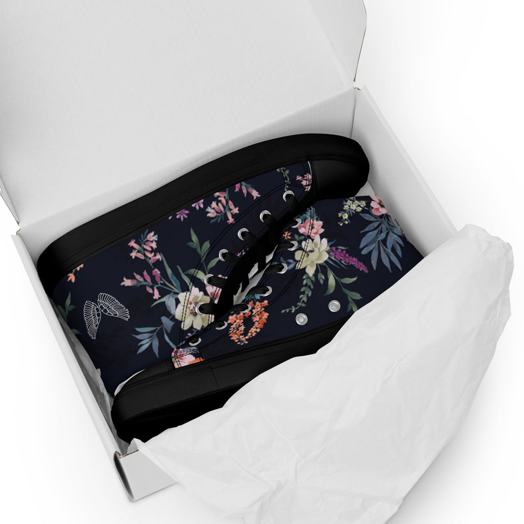 Melivero High-Top Sneaker Unisex – Canvas Leinenschuhe | Schwarz Weiß | EU 37,5–47,5 Melivero
