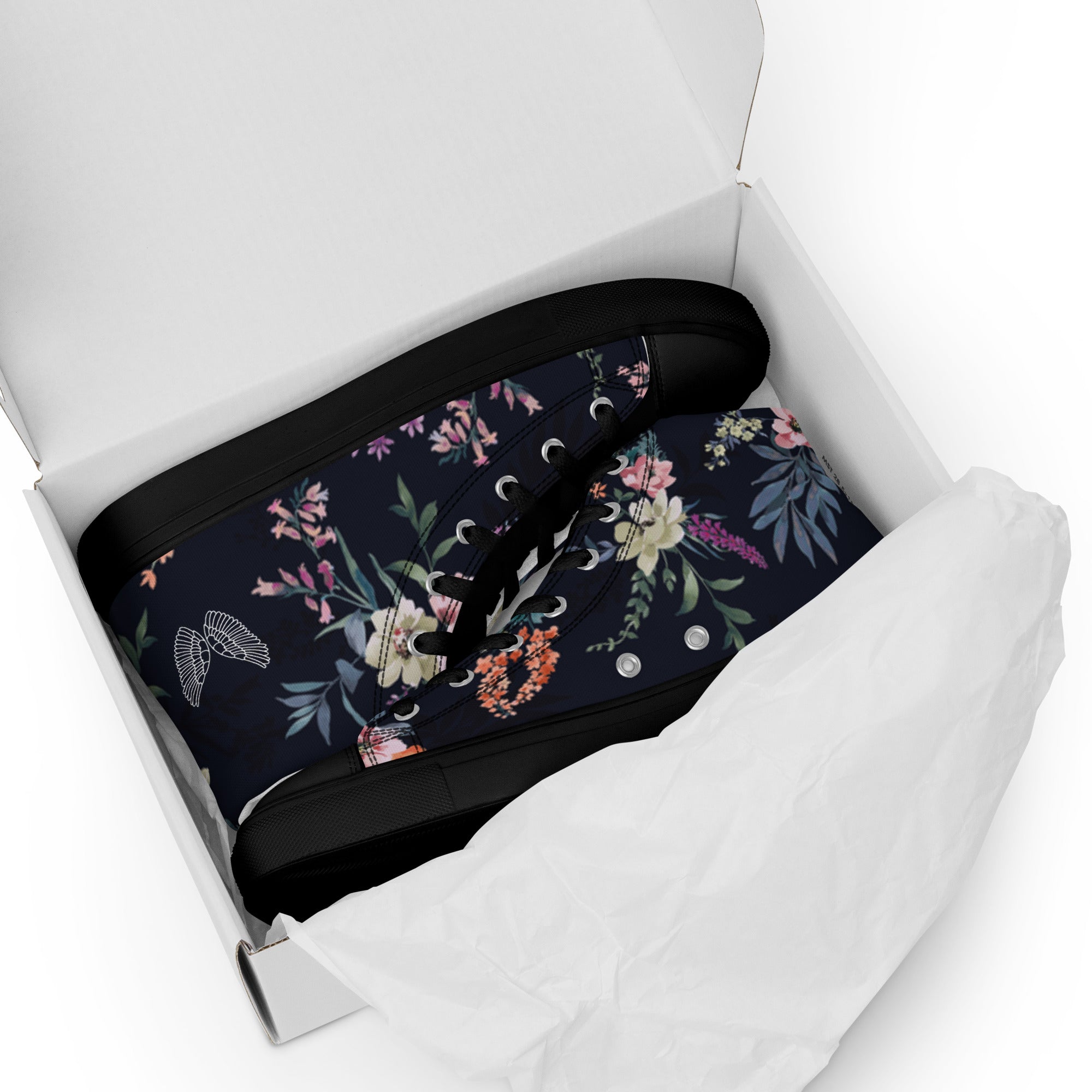 Melivero High-Top Sneaker Unisex – Canvas Leinenschuhe | Schwarz Weiß | EU 37,5–47,5 Melivero