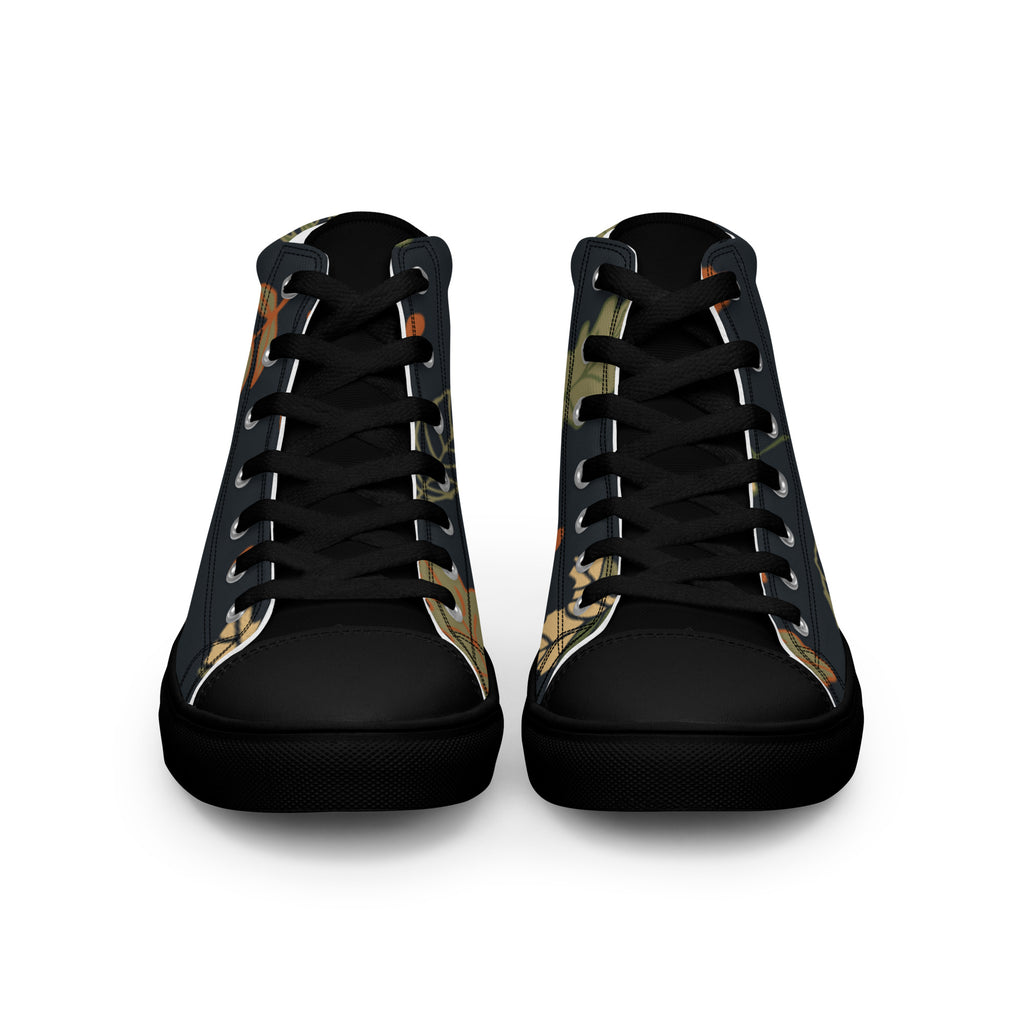 High-Top Canvas Sneaker Herren – Schwarz & Weiß | Melivero Melivero