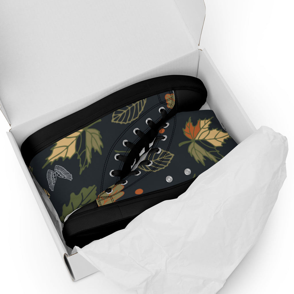 High-Top Canvas Sneaker Herren – Schwarz & Weiß | Melivero Melivero