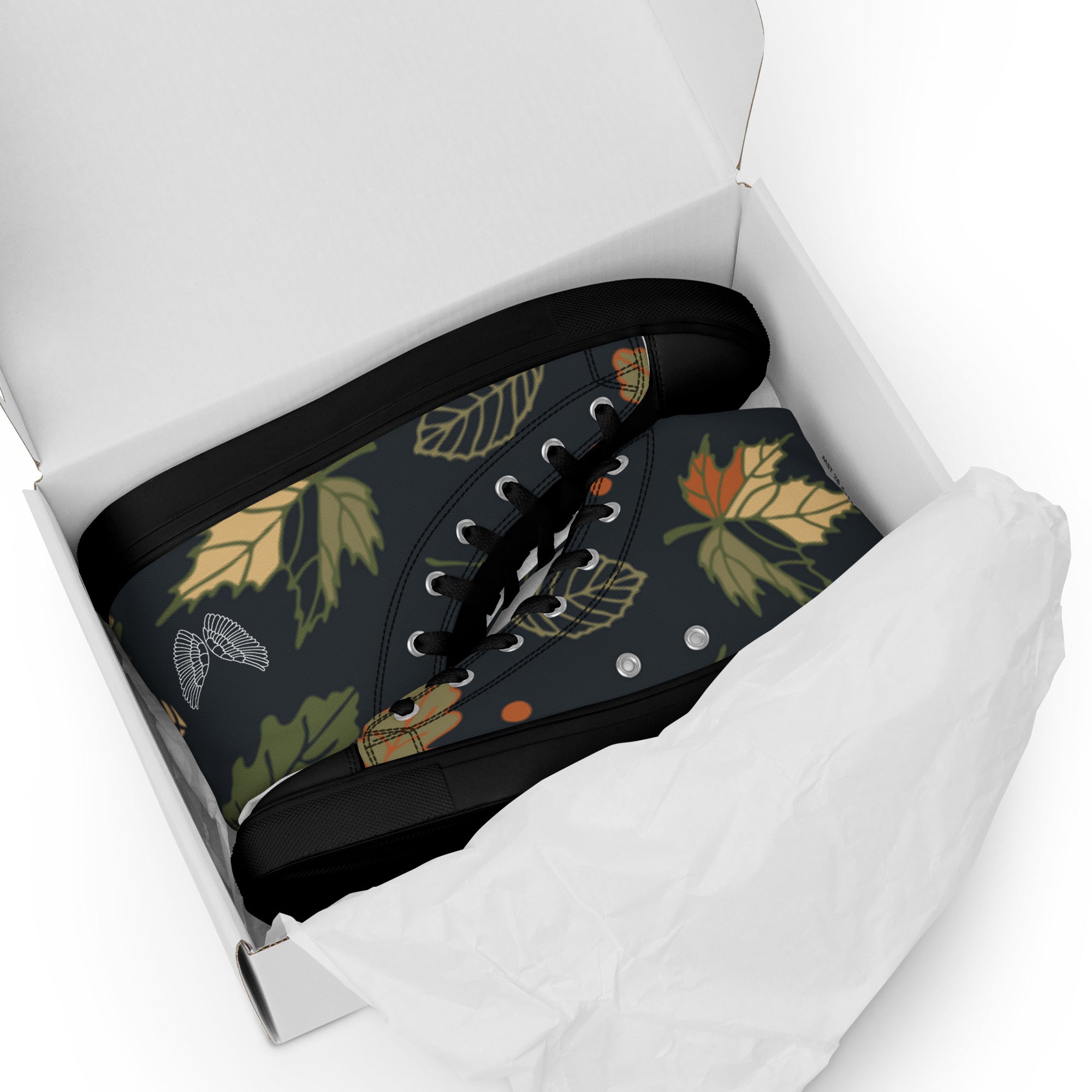 High-Top Canvas Sneaker Herren – Schwarz & Weiß | Melivero Melivero