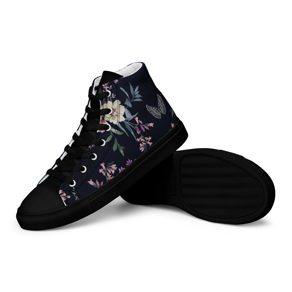 Melivero High-Top Sneaker Unisex – Canvas Leinenschuhe | Schwarz Weiß | EU 37,5–47,5 Melivero