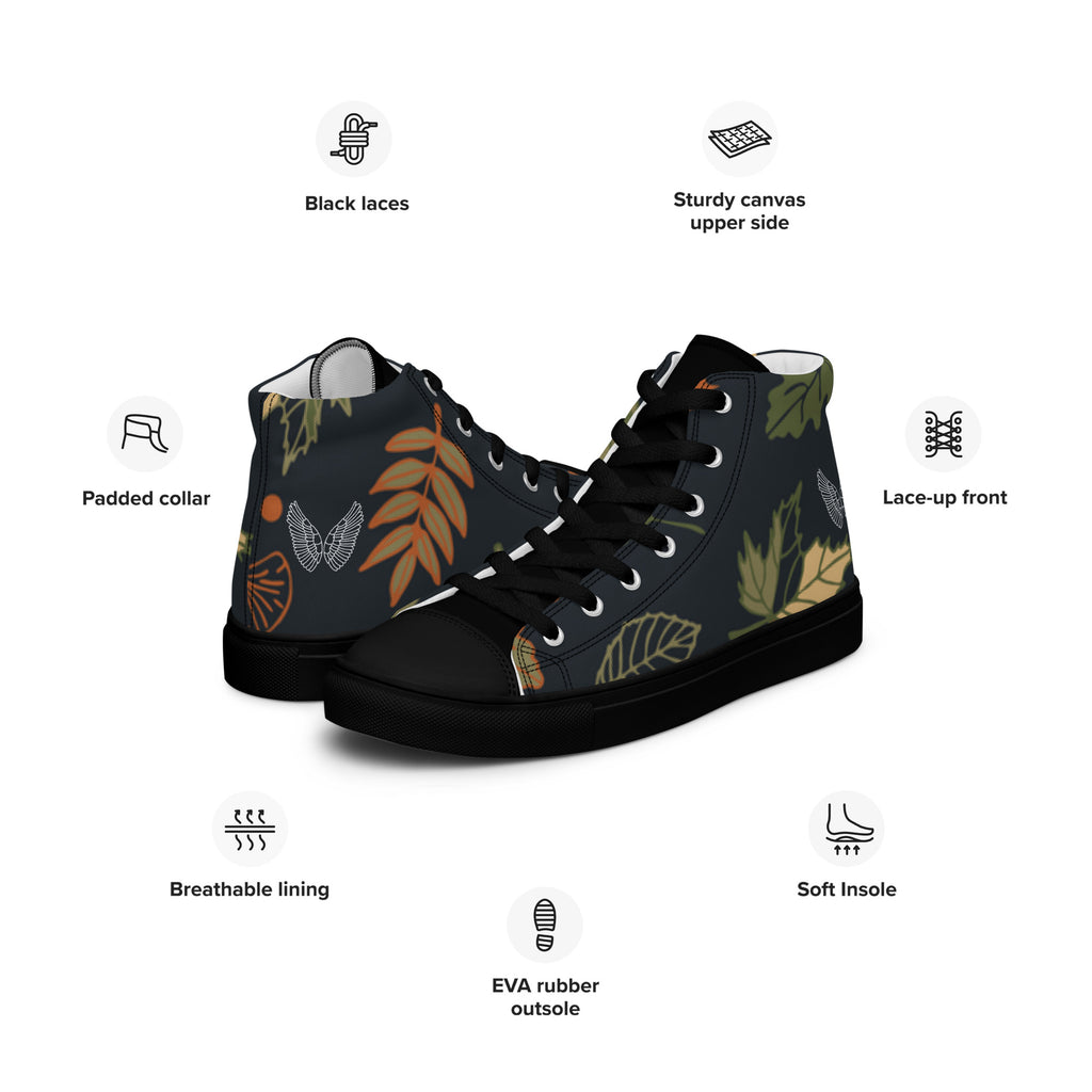 High-Top Canvas Sneaker Herren – Schwarz & Weiß | Melivero Melivero