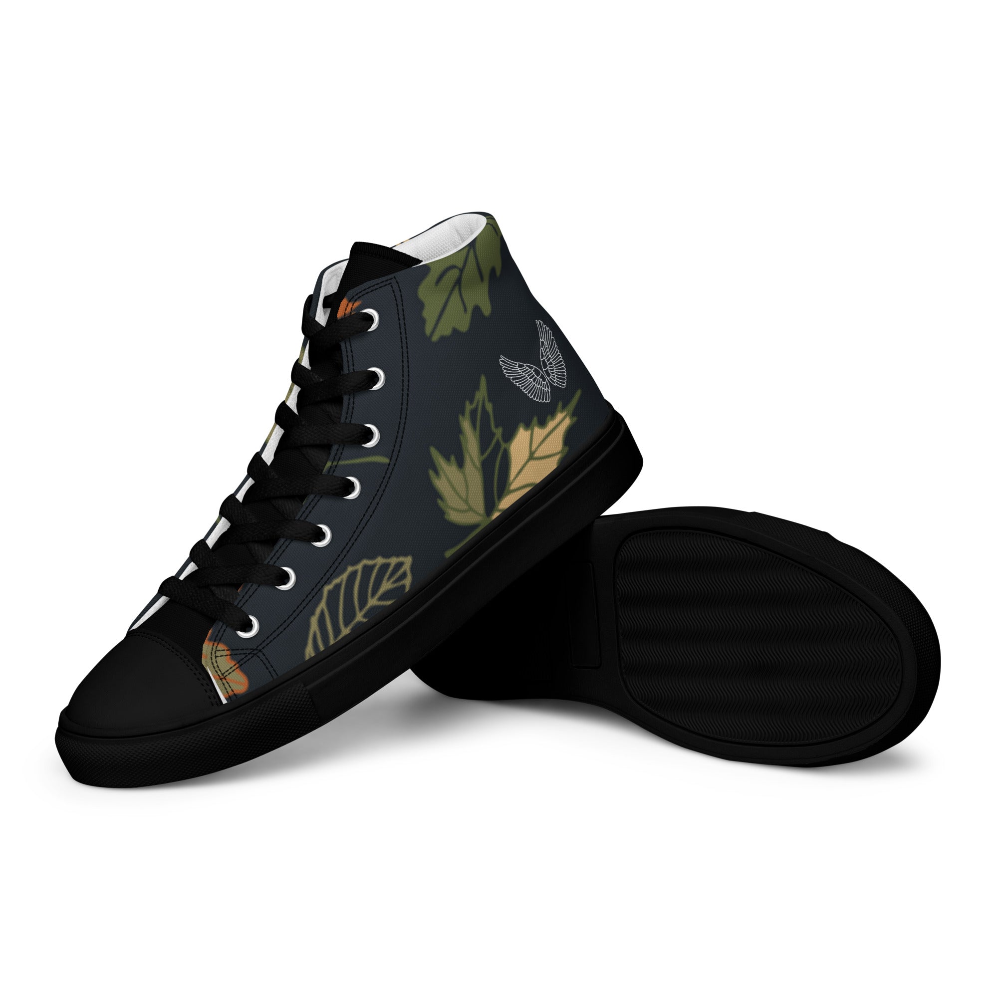 High-Top Canvas Sneaker Herren – Schwarz & Weiß | Melivero Melivero