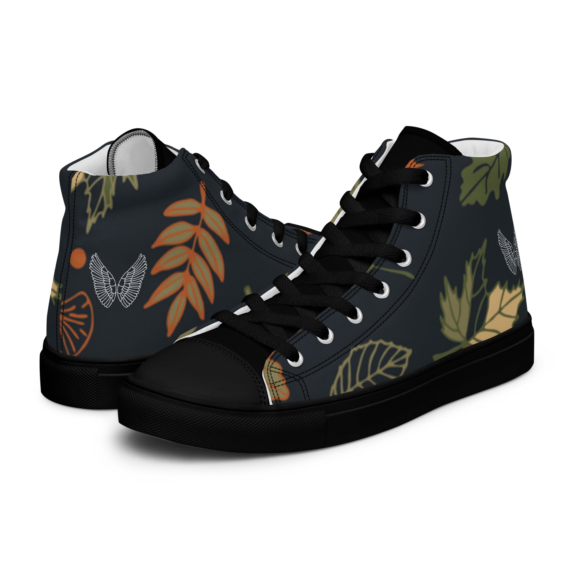High-Top Canvas Sneaker Herren – Schwarz & Weiß | Melivero Melivero