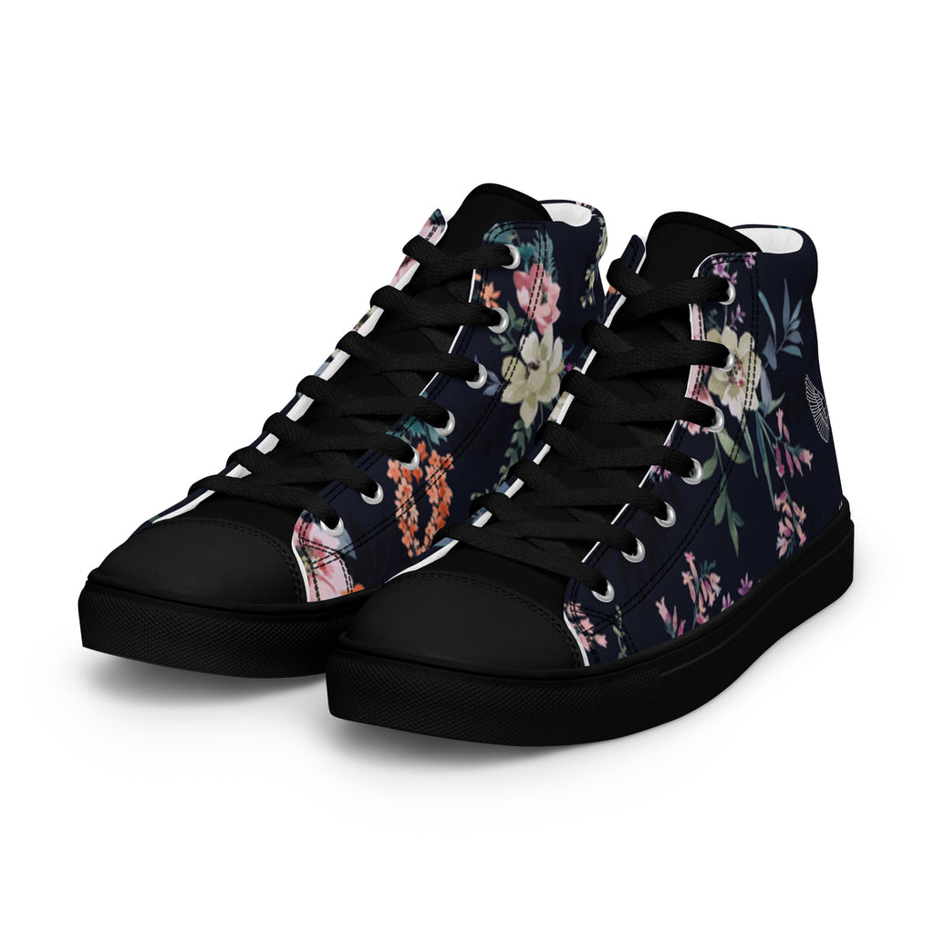 Melivero High-Top Sneaker Unisex – Canvas Leinenschuhe | Schwarz Weiß | EU 37,5–47,5 Melivero