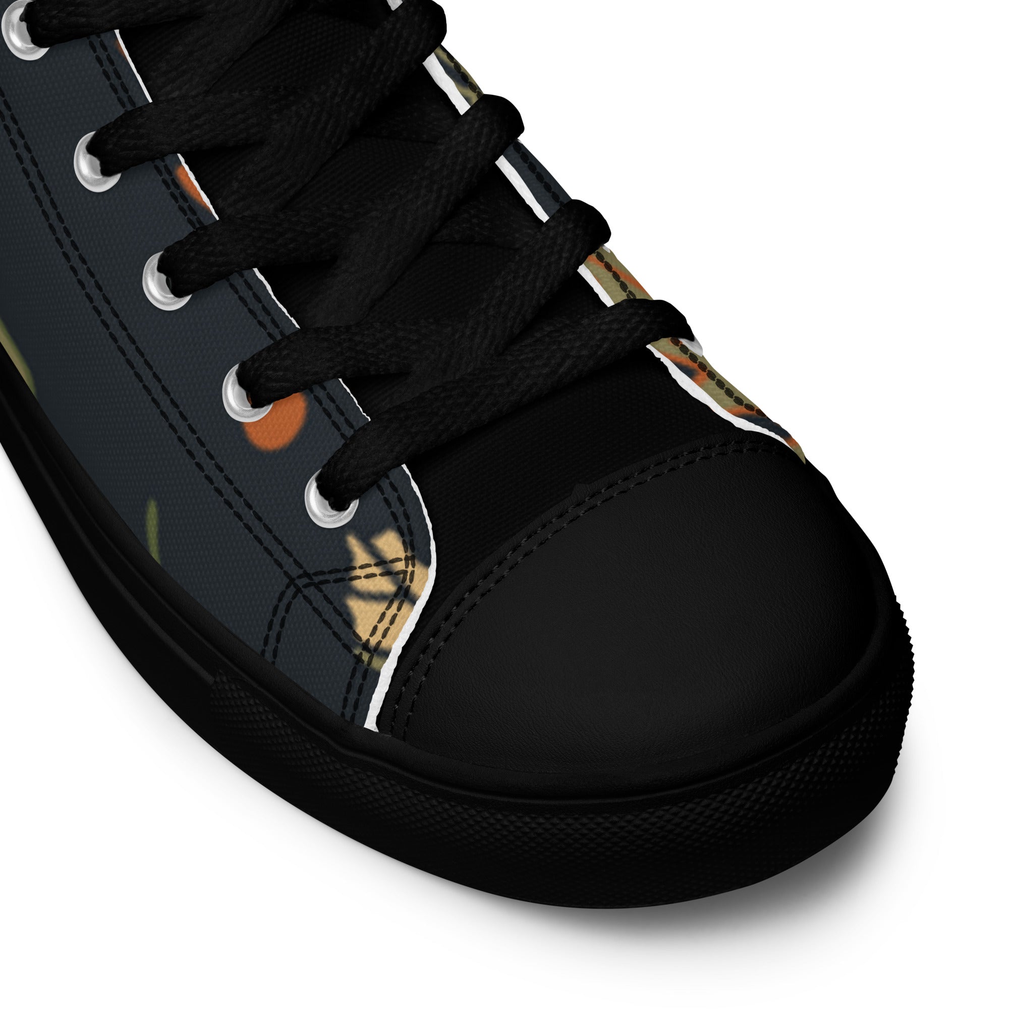 High-Top Canvas Sneaker Herren – Schwarz & Weiß | Melivero Melivero