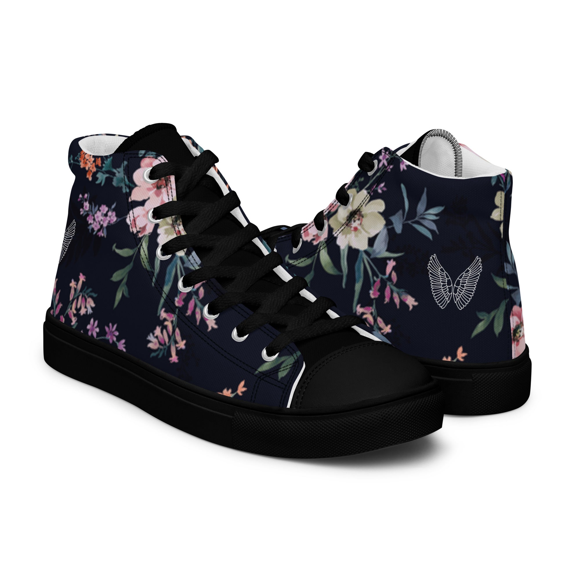 Melivero High-Top Sneaker Unisex – Canvas Leinenschuhe | Schwarz Weiß | EU 37,5–47,5 Melivero
