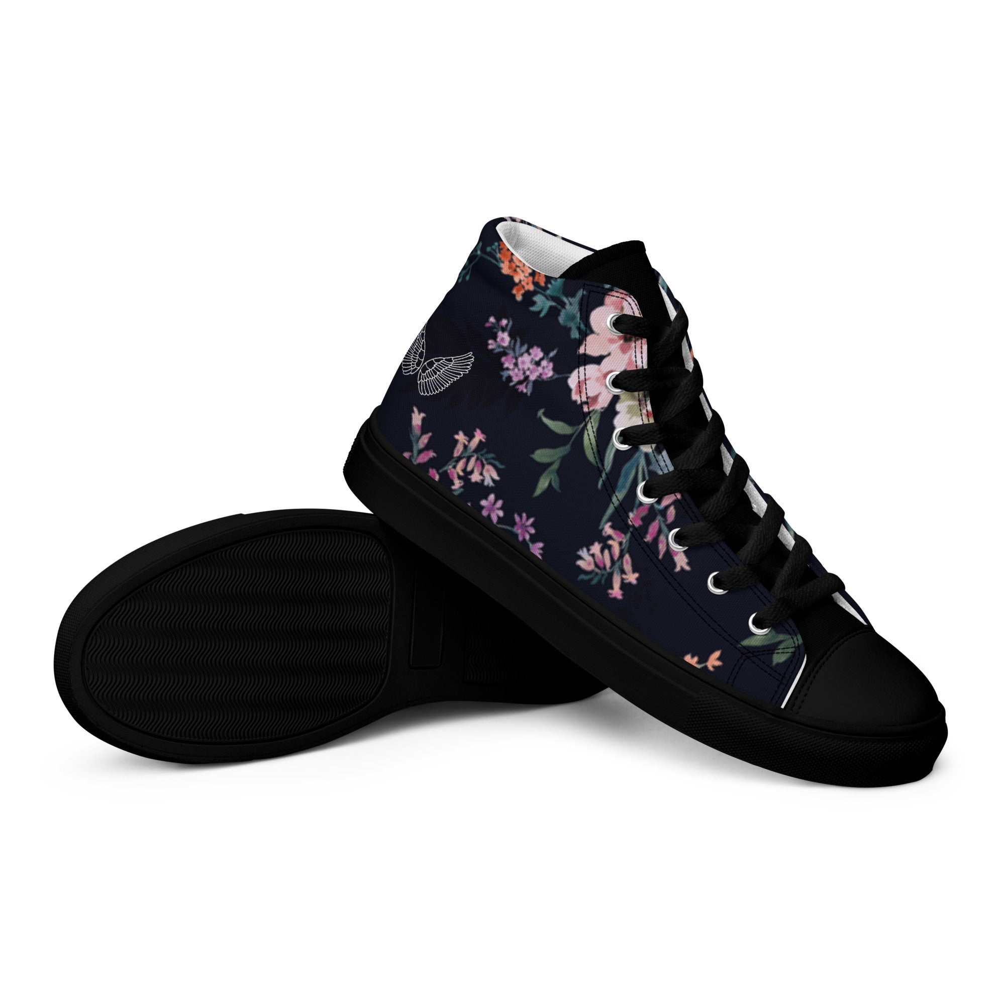 Melivero High-Top Sneaker Unisex – Canvas Leinenschuhe | Schwarz Weiß | EU 37,5–47,5 Melivero