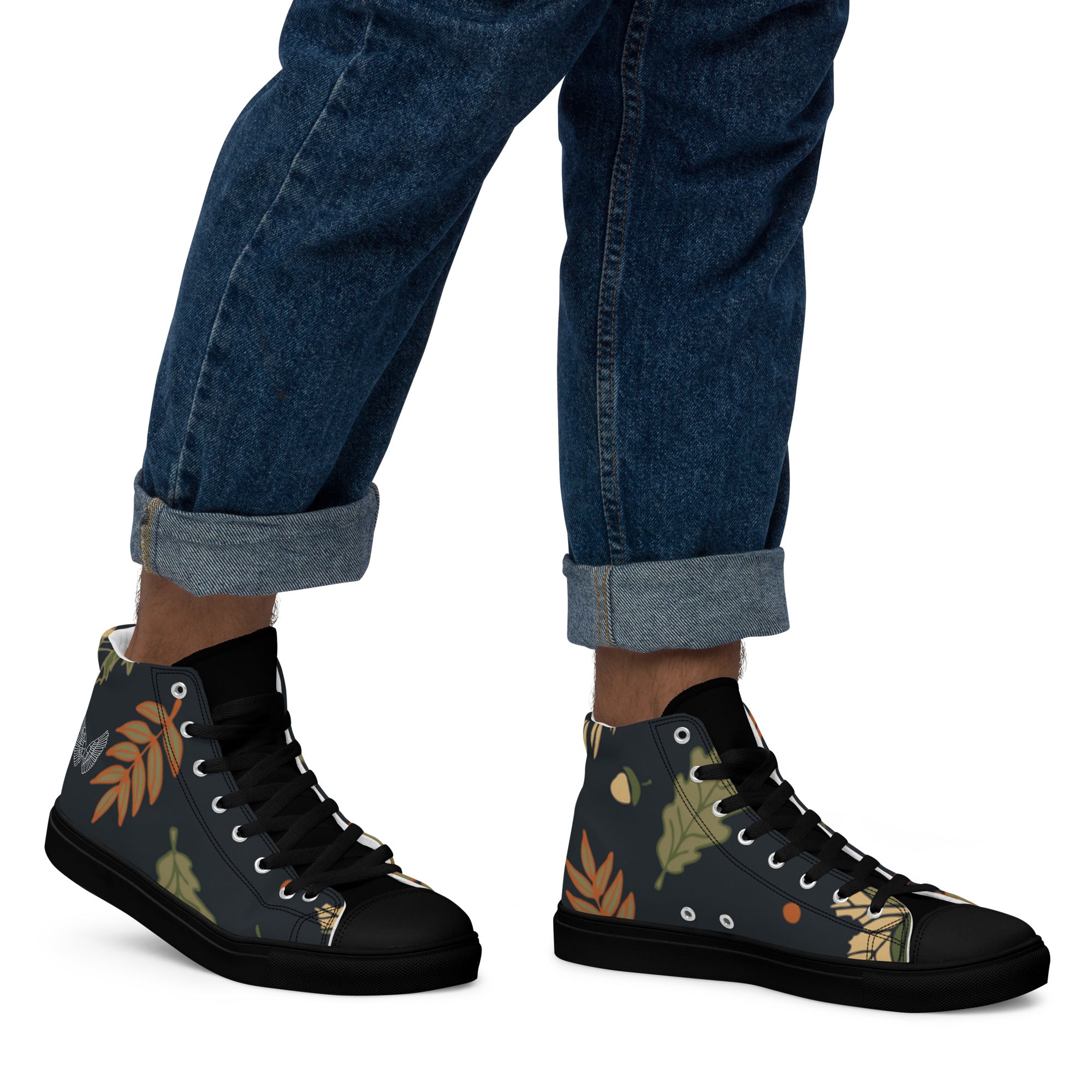 High-Top Canvas Sneaker Herren – Schwarz & Weiß | Melivero Melivero