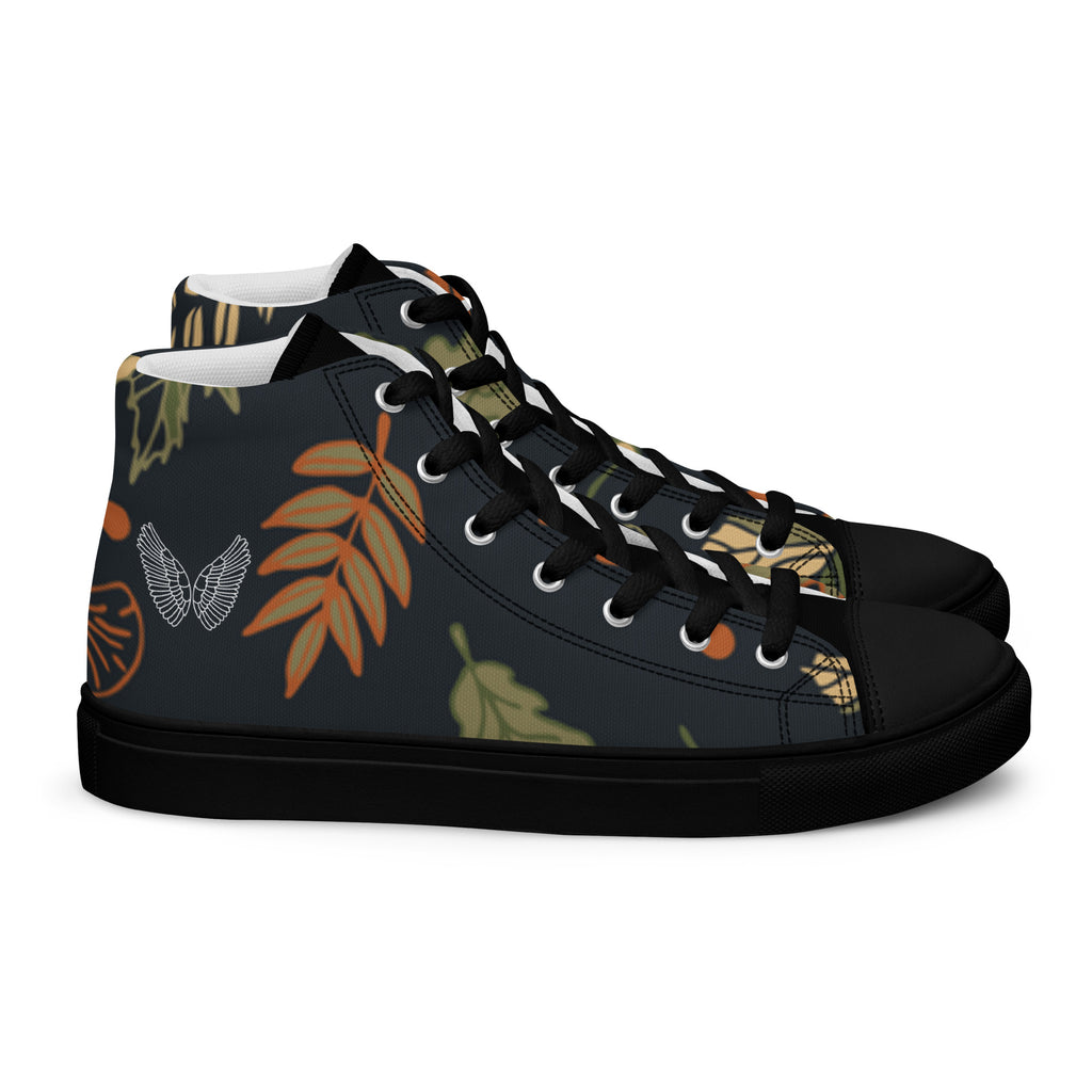 High-Top Canvas Sneaker Herren – Schwarz & Weiß | Melivero Melivero