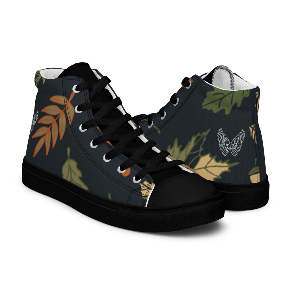 High-Top Canvas Sneaker Herren – Schwarz & Weiß | Melivero Melivero