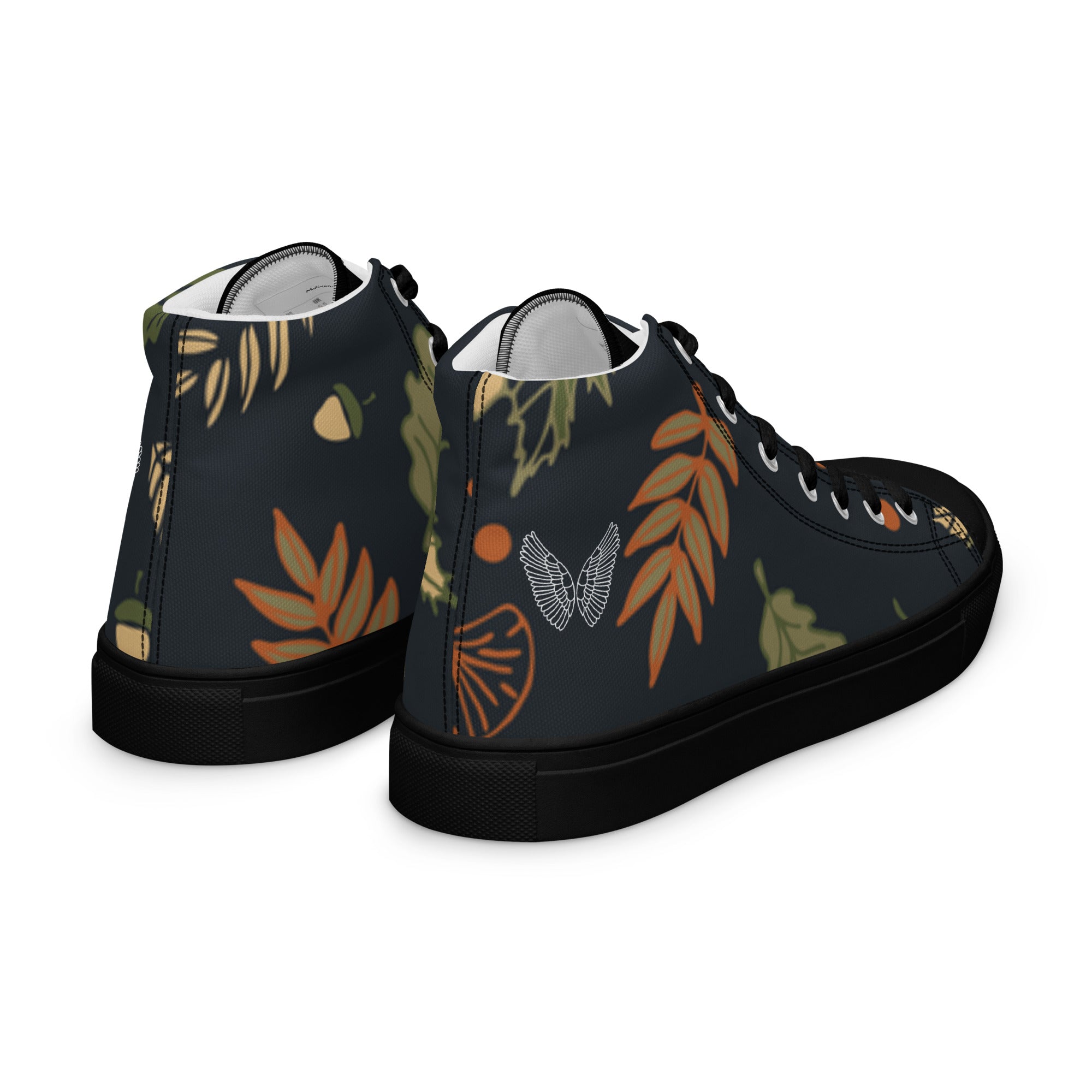 High-Top Canvas Sneaker Herren – Schwarz & Weiß | Melivero Melivero
