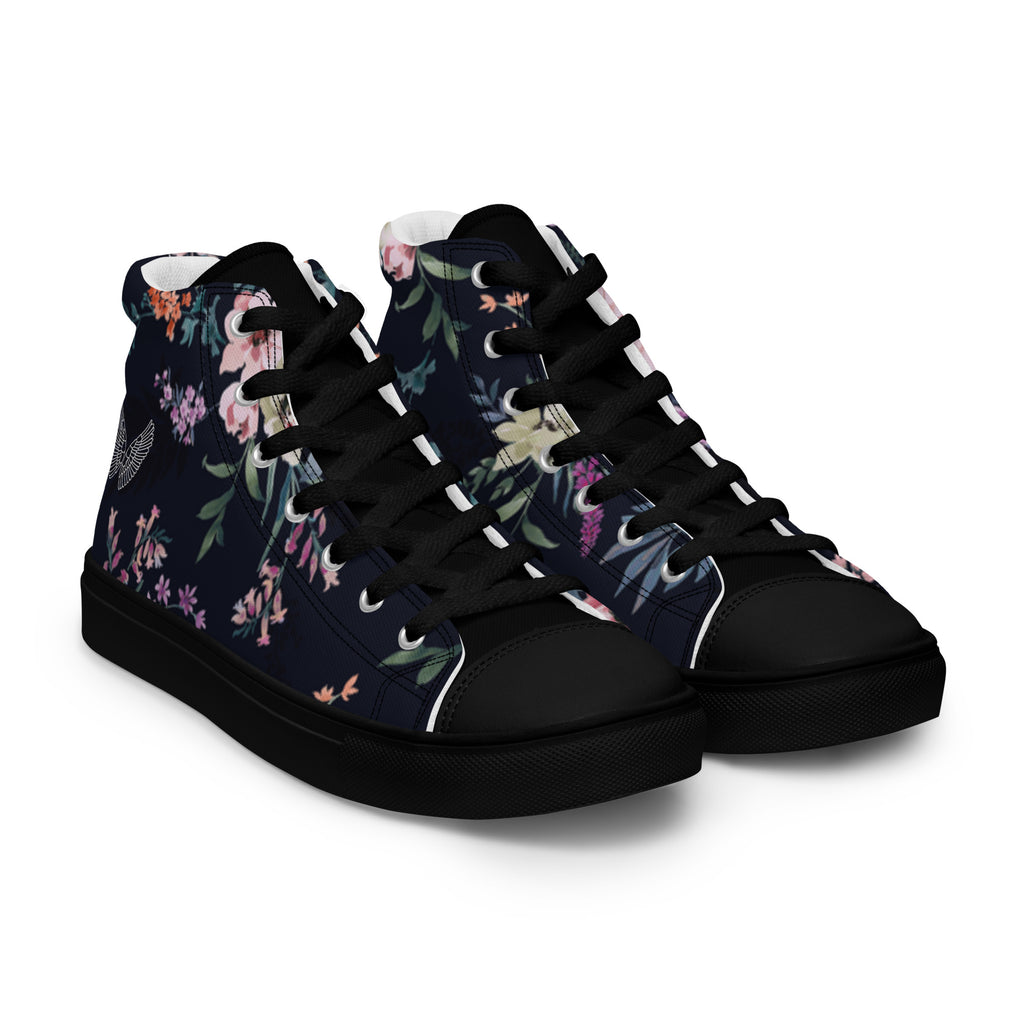 Melivero High-Top Sneaker Unisex – Canvas Leinenschuhe | Schwarz Weiß | EU 37,5–47,5 Melivero